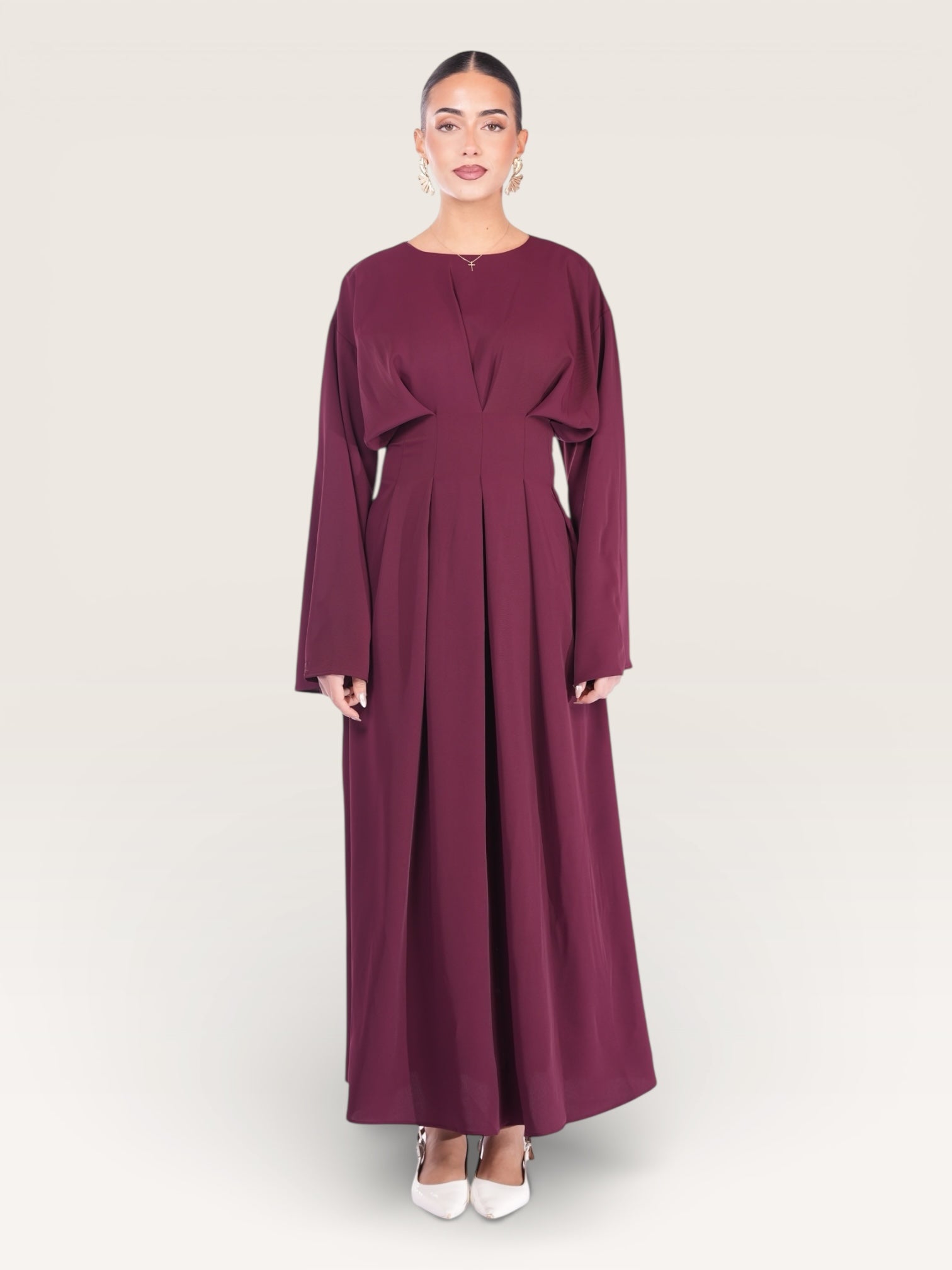 the corset dress - bordeaux