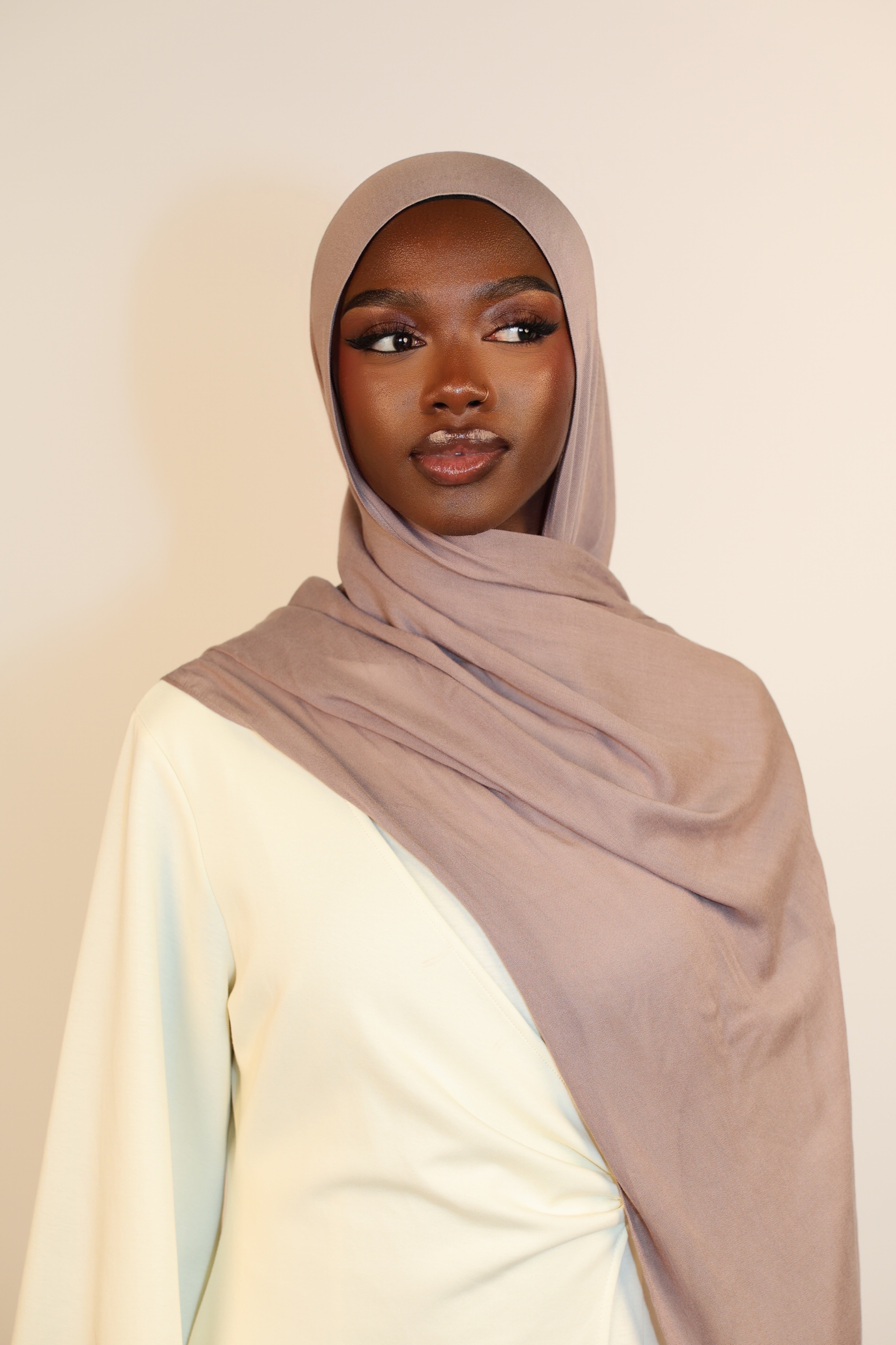 Lightweight Modal Hijab - Taupe Gray