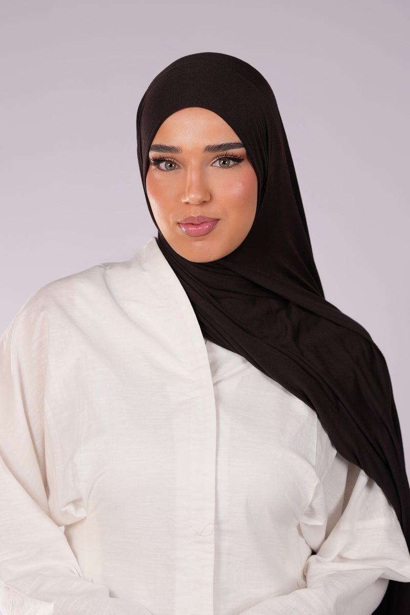 Bamboo jersey - deep brown