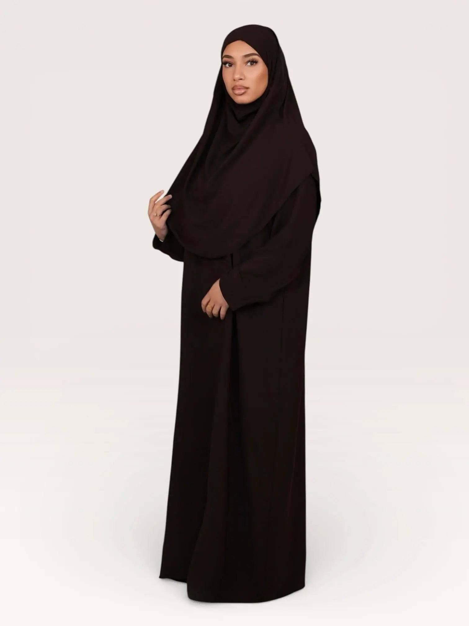 prayer dress medina - espresso Losyana.Shop