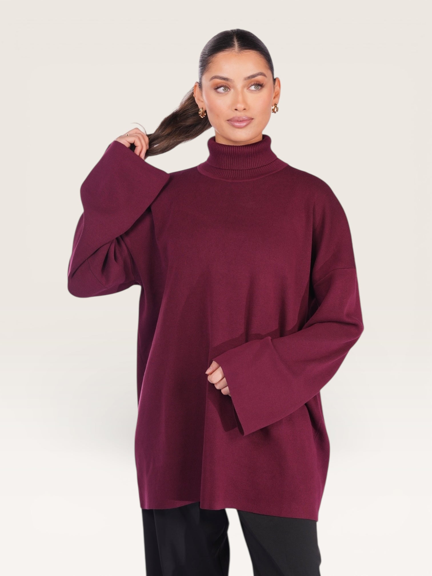 luxury knit - bordeaux