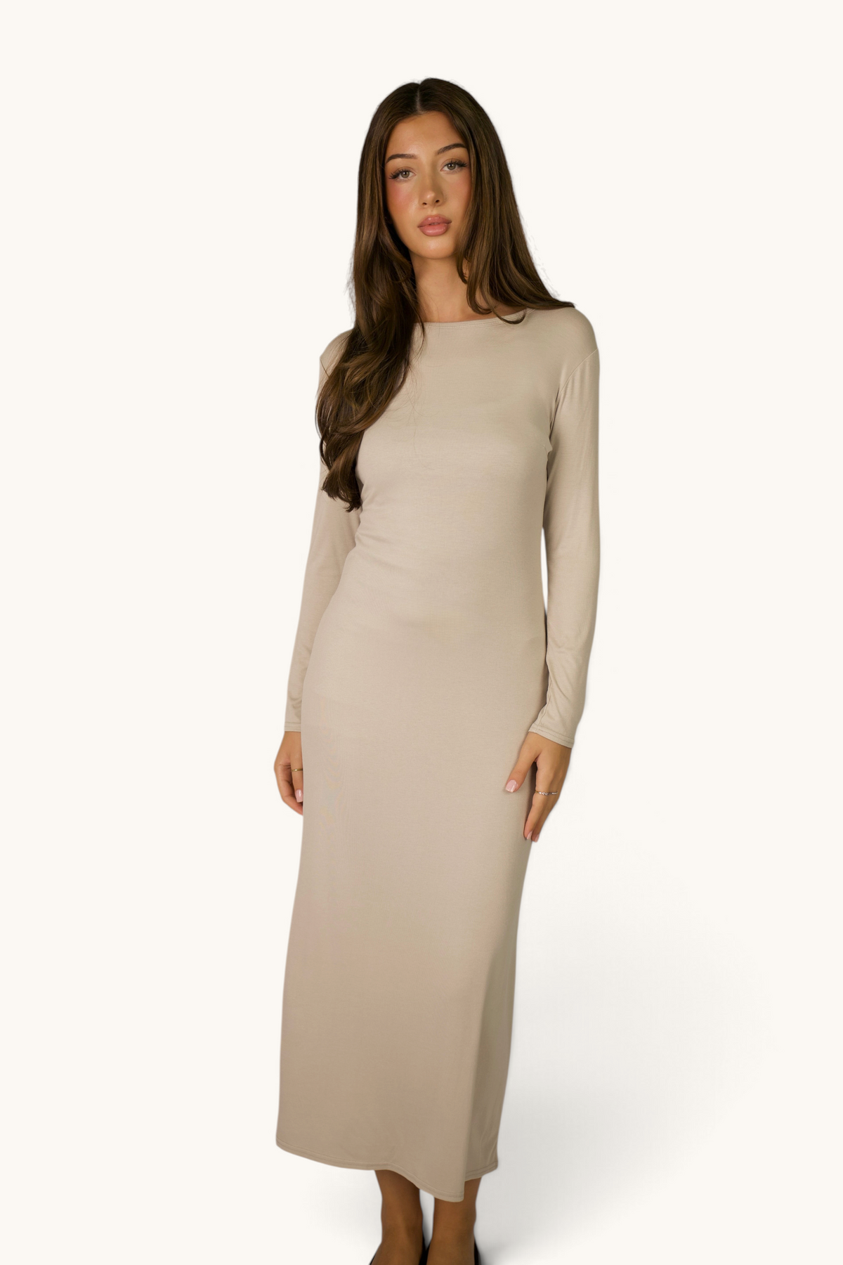 Weißes Unterkleid von LOSYANA, leichtes Kleid mit schlichter Passform, geeignet als Unterkleid oder bequemes Alltagskleid