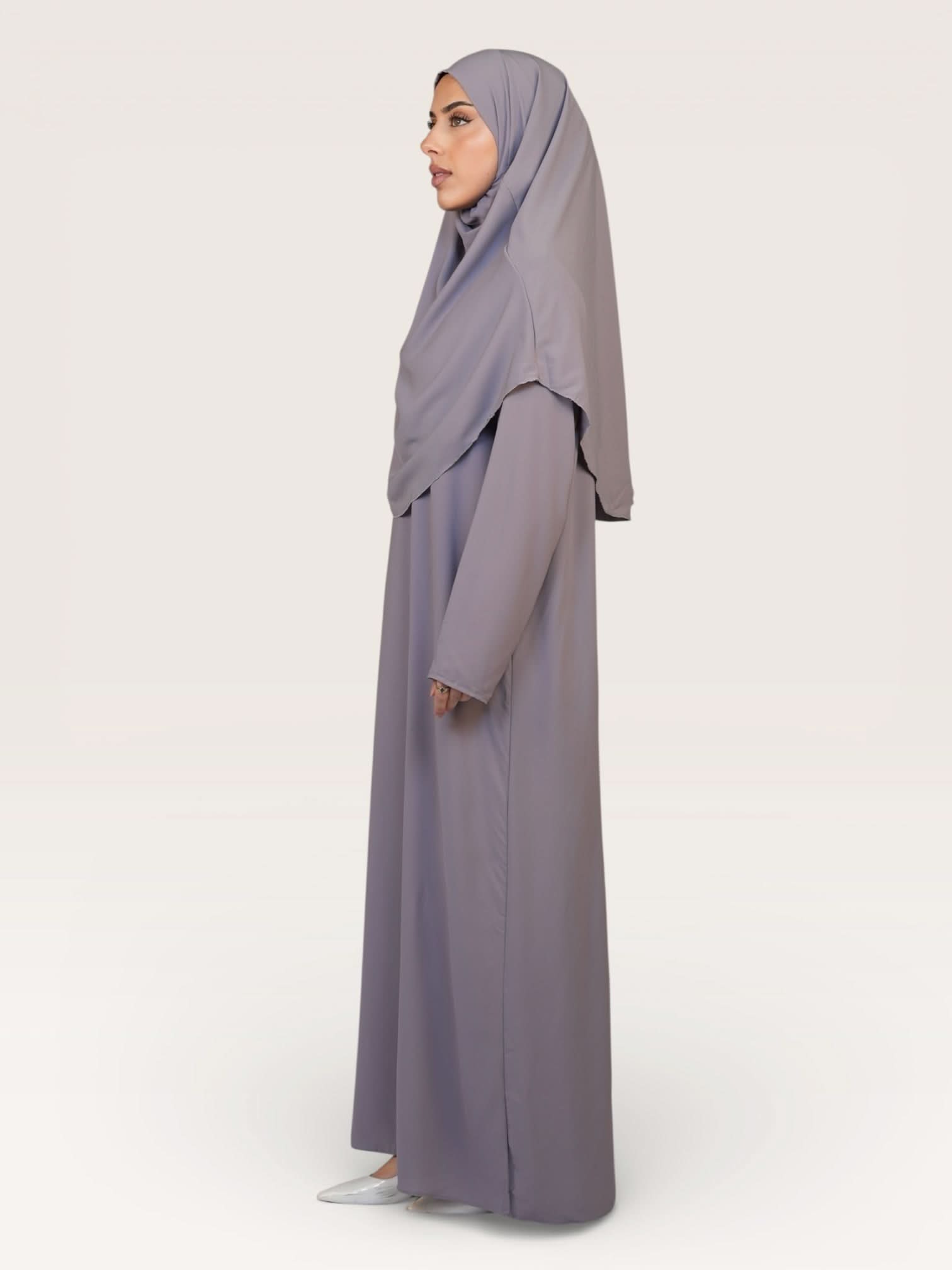 prayer dress medina - grey - Losyana.Shop