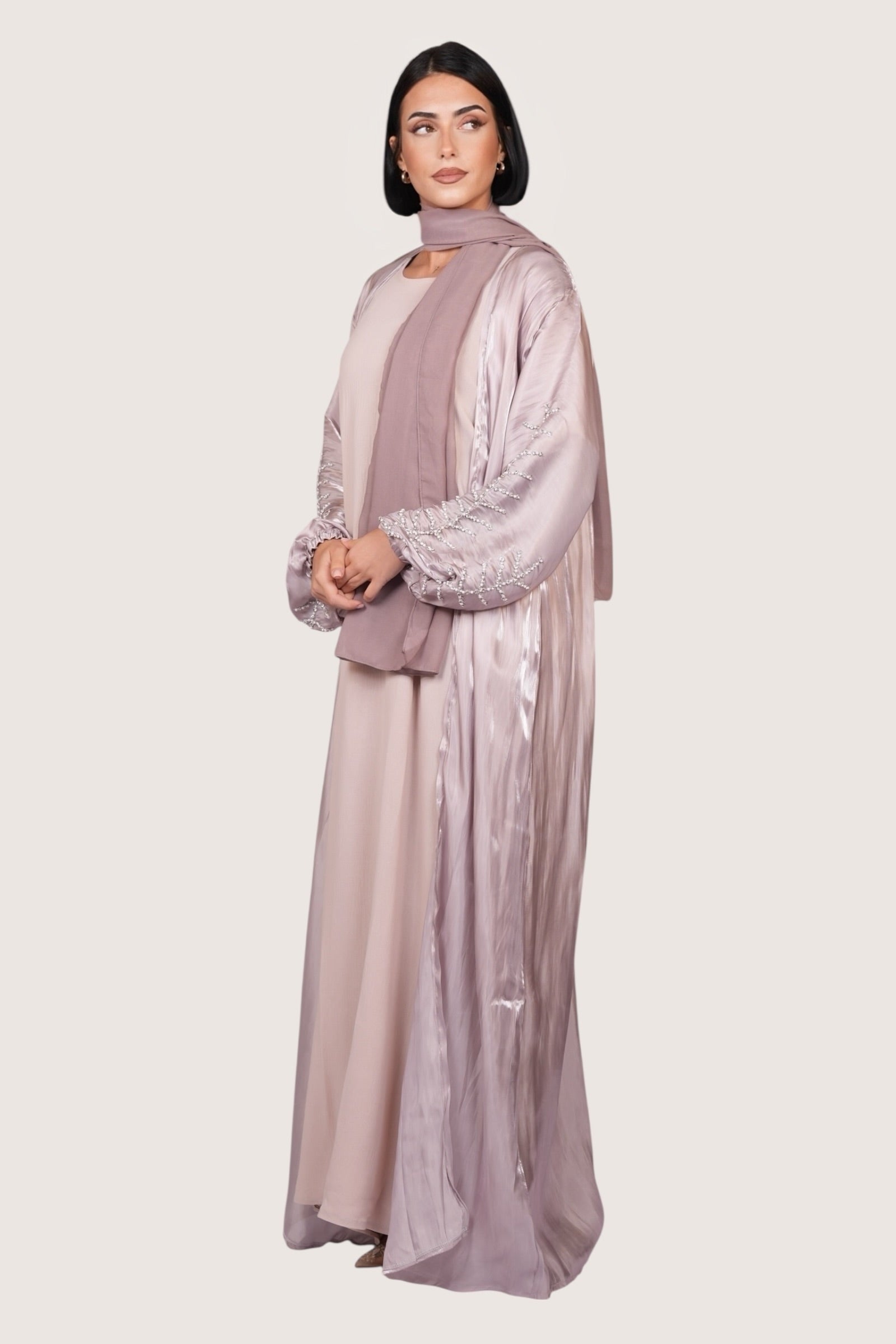 Pearl Abaya - rose