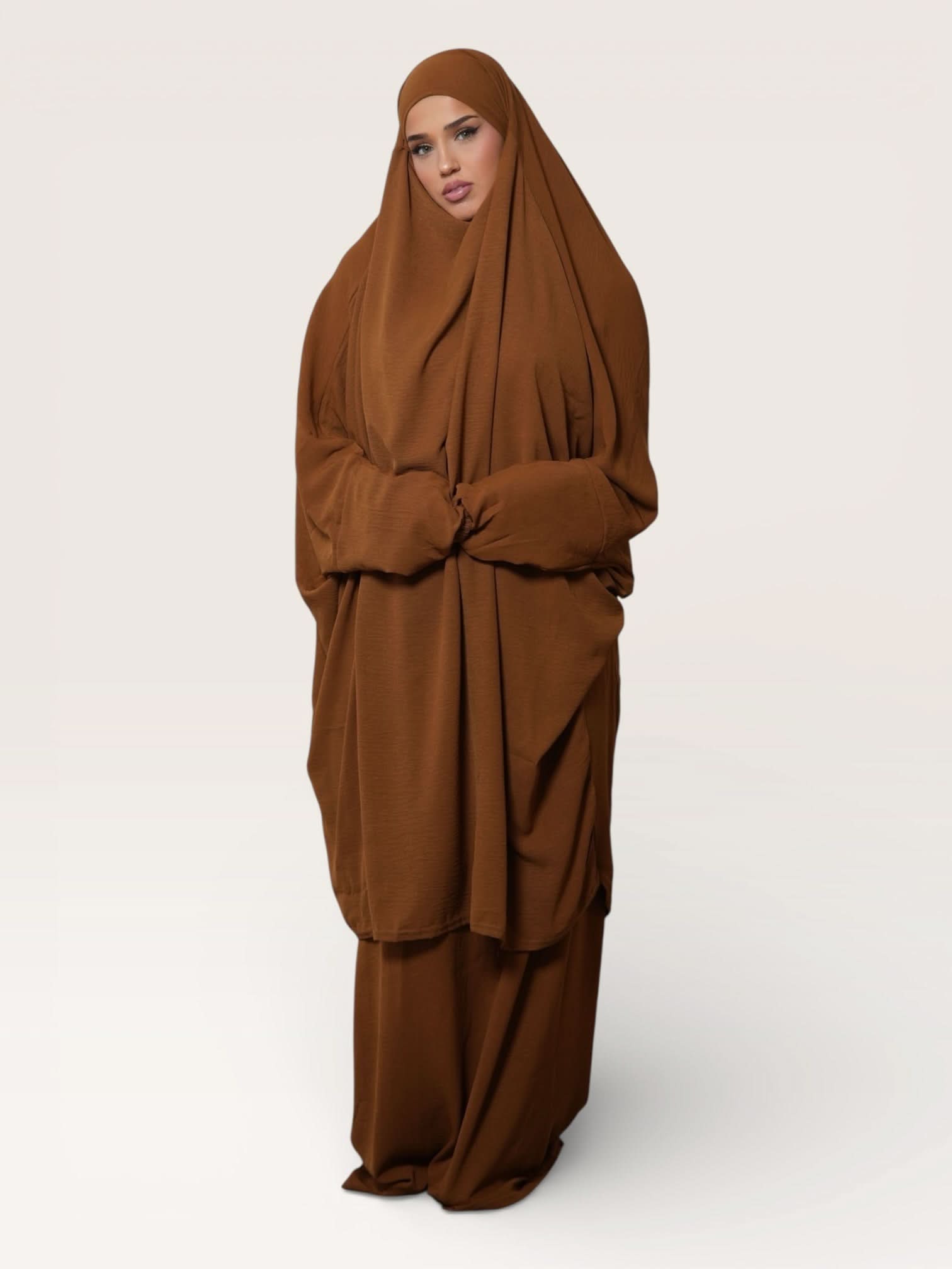 jazz jilbab - bronze - Losyana.Shop