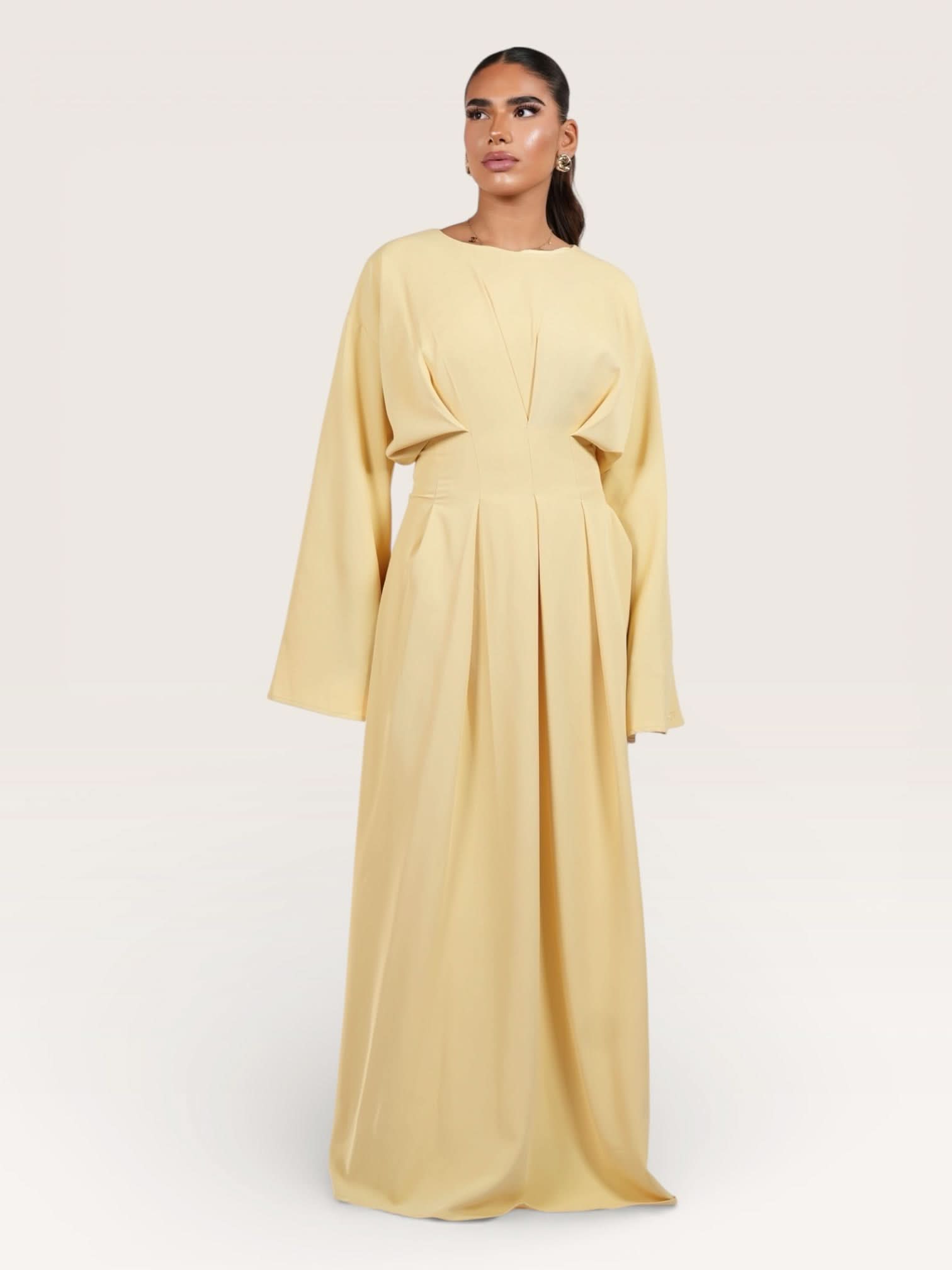 the corset dress - butter yellow - Losyana.Shop