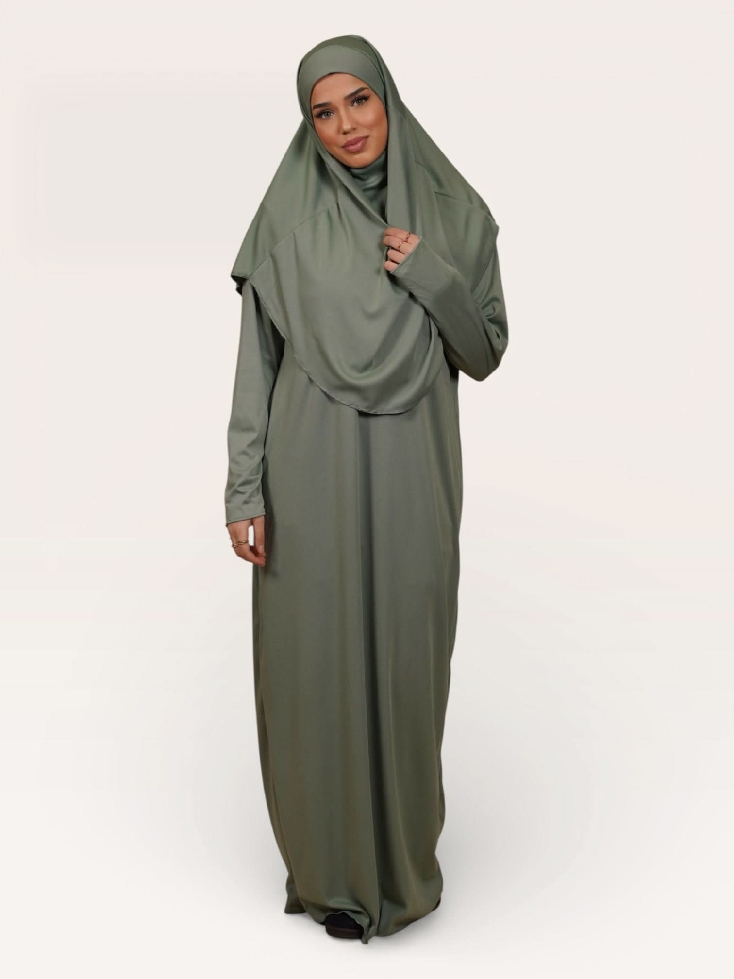 prayer dress jersey - green - Losyana.Shop