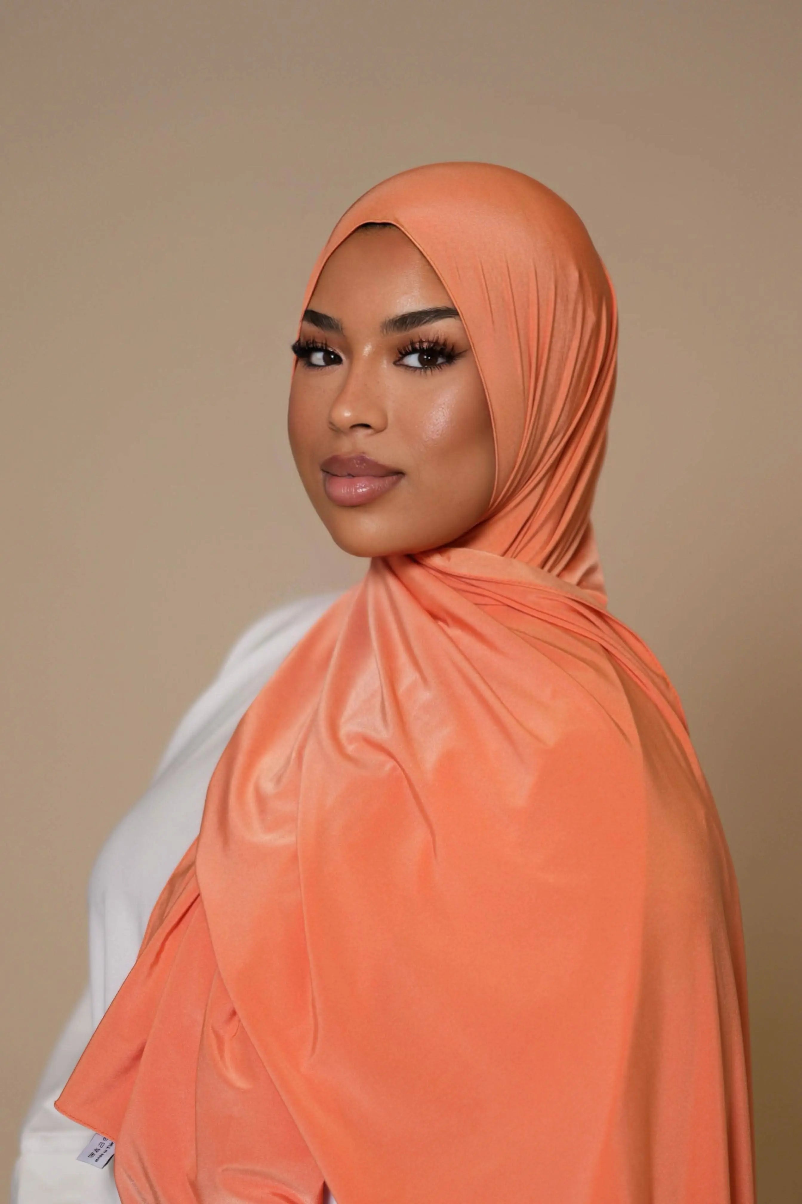 Satin Premium Jersey - Light orange 🍊 - Losyana.Shop