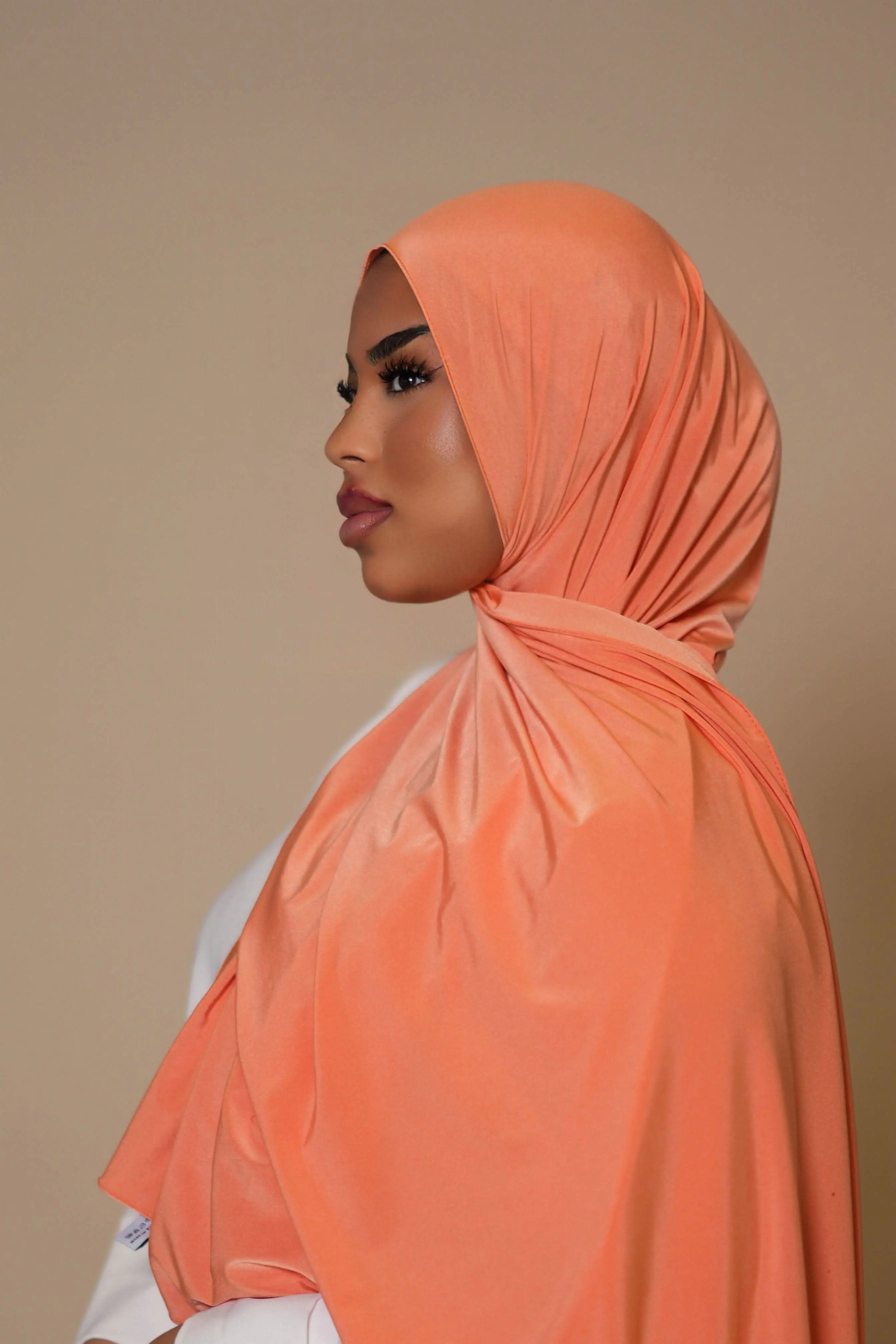 Satin Premium Jersey - Light orange 🍊 - Losyana.Shop