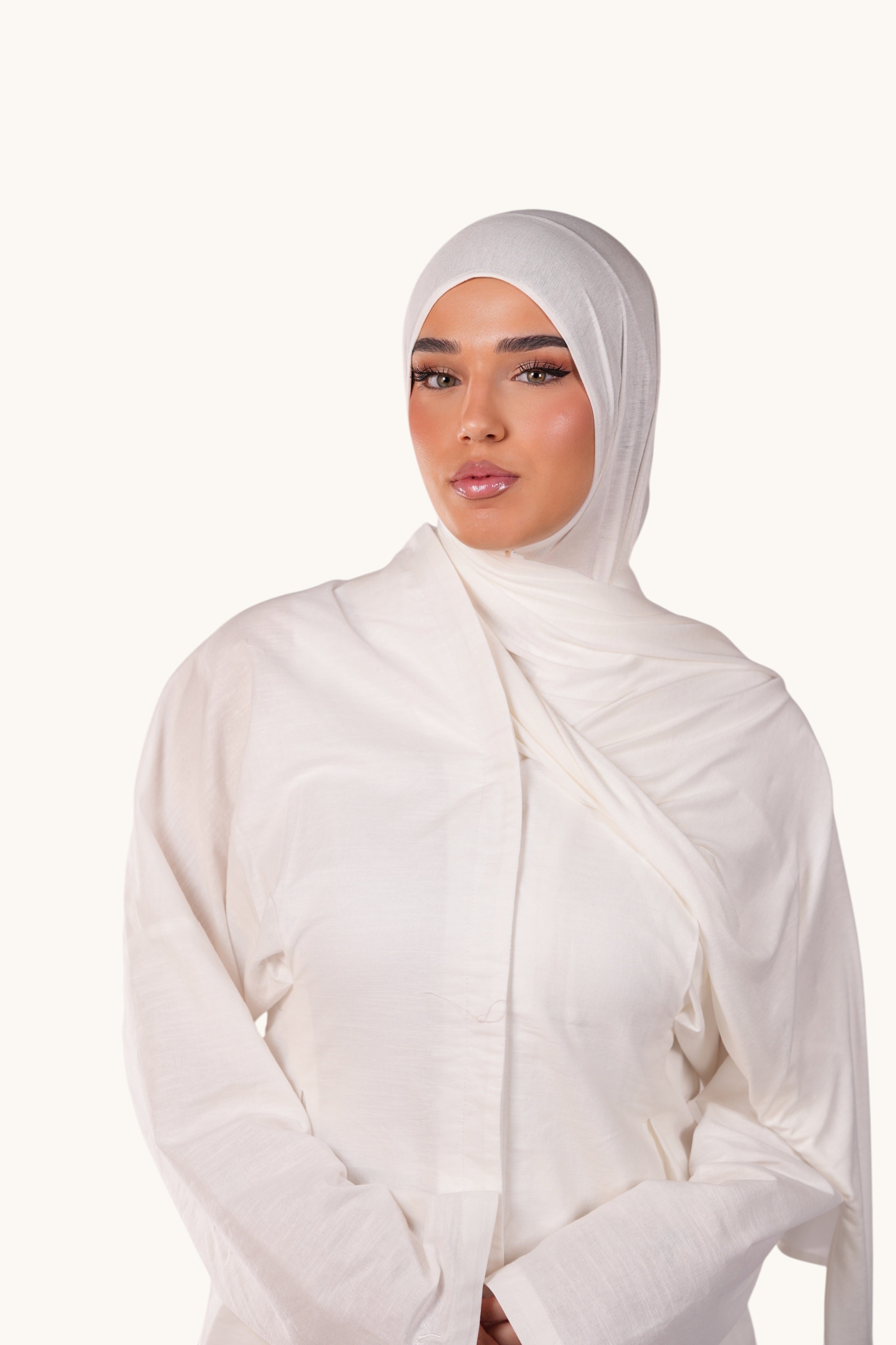 Bambus-Jersey "Coconut" von Losyana.Shop, weiches und atmungsaktives Stoffmuster, gewebt aus nachhaltigem Bambusmaterial