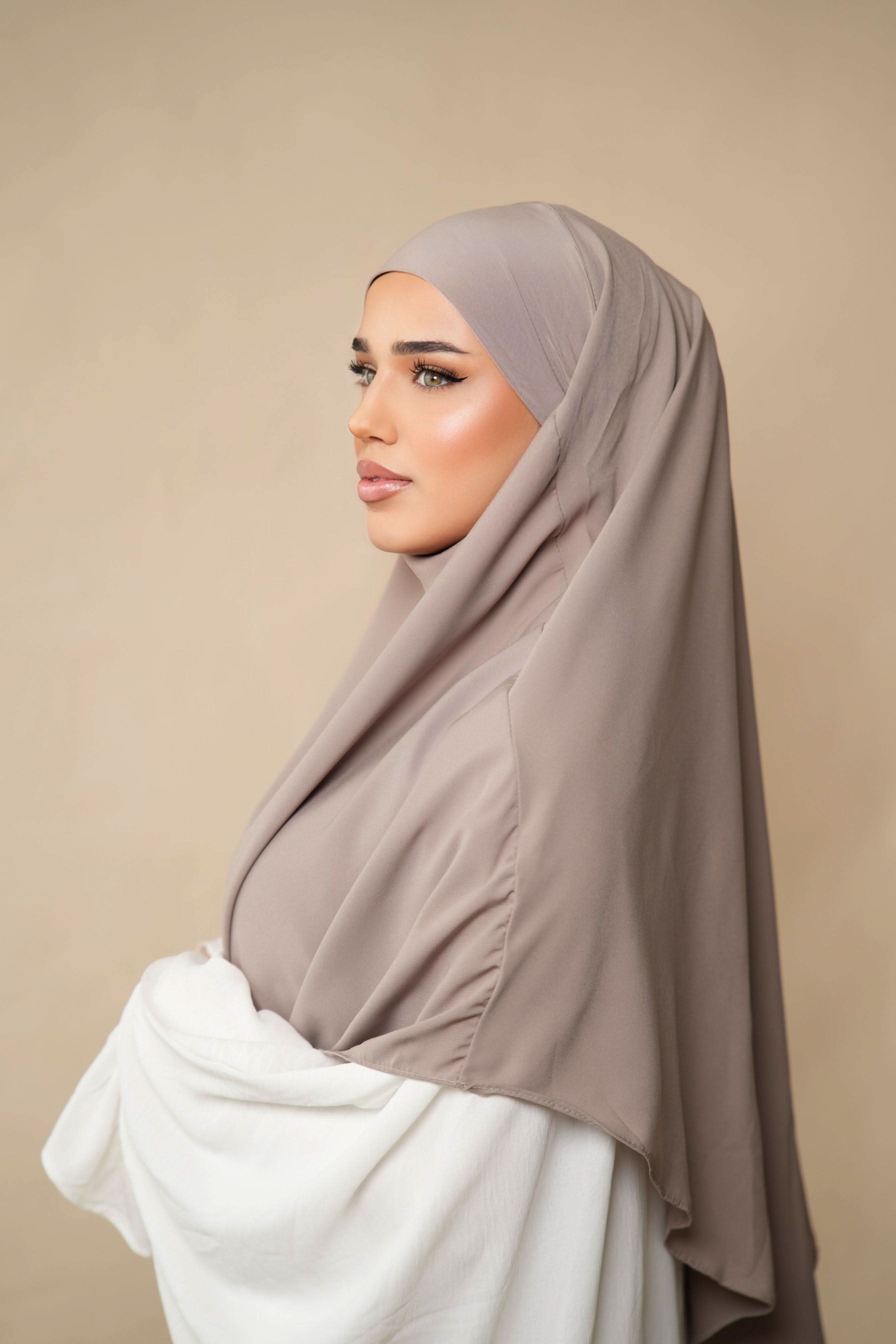 Short Khimar - Mocca Brown - Losyana.Shop