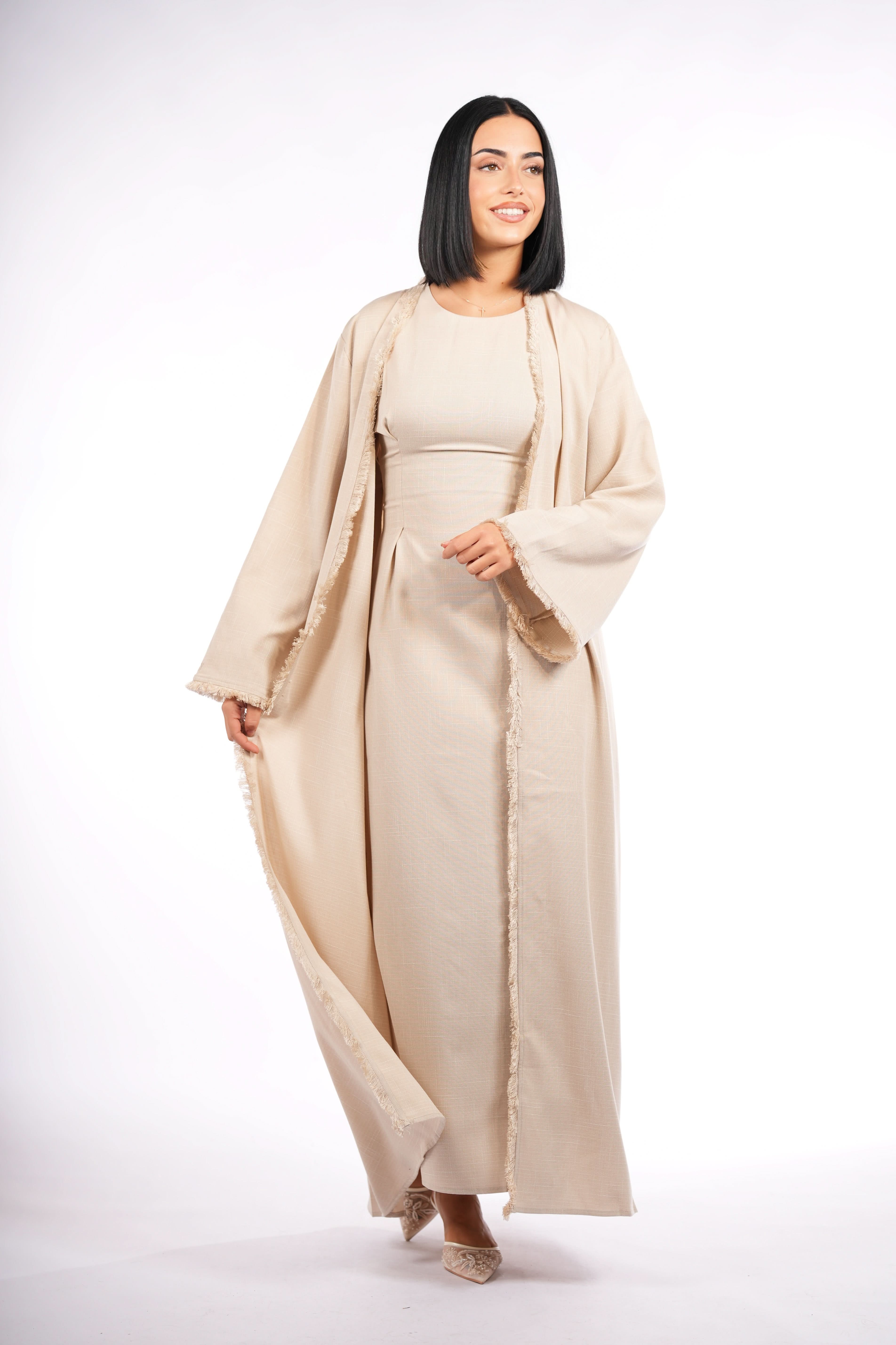 vienna corset & kimono - beige - Losyana.Shop