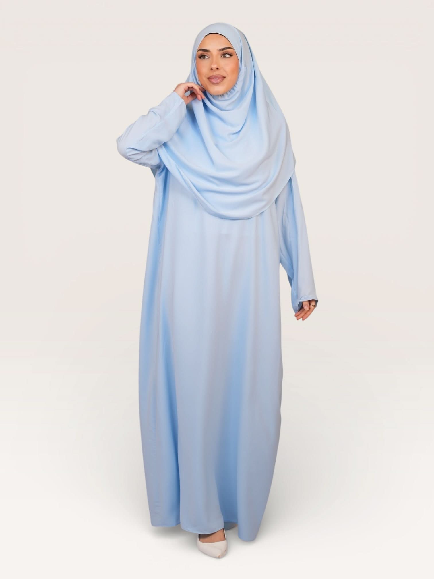 prayer dress medina - baby blue - Losyana.Shop
