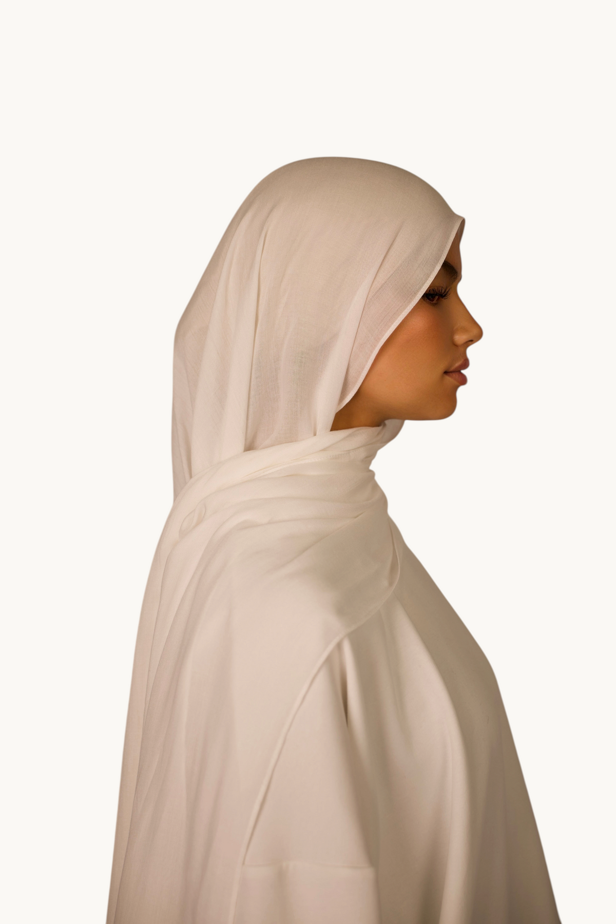 Lightweight Modal Hijab - White