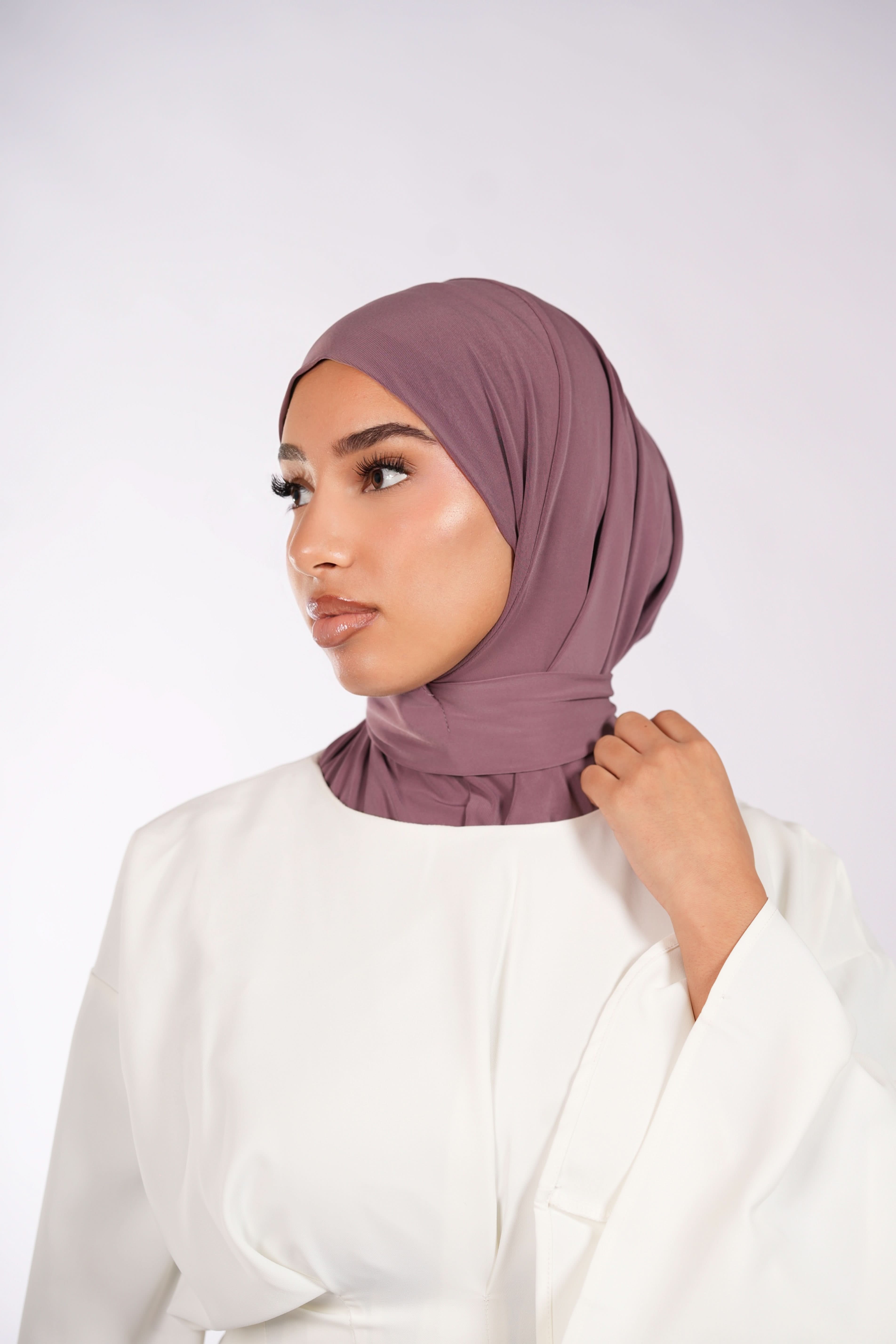 Instant Hijab - dark lavender