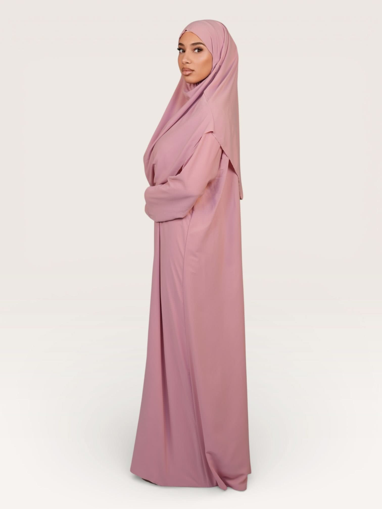 prayer dress medina - rose - Losyana.Shop