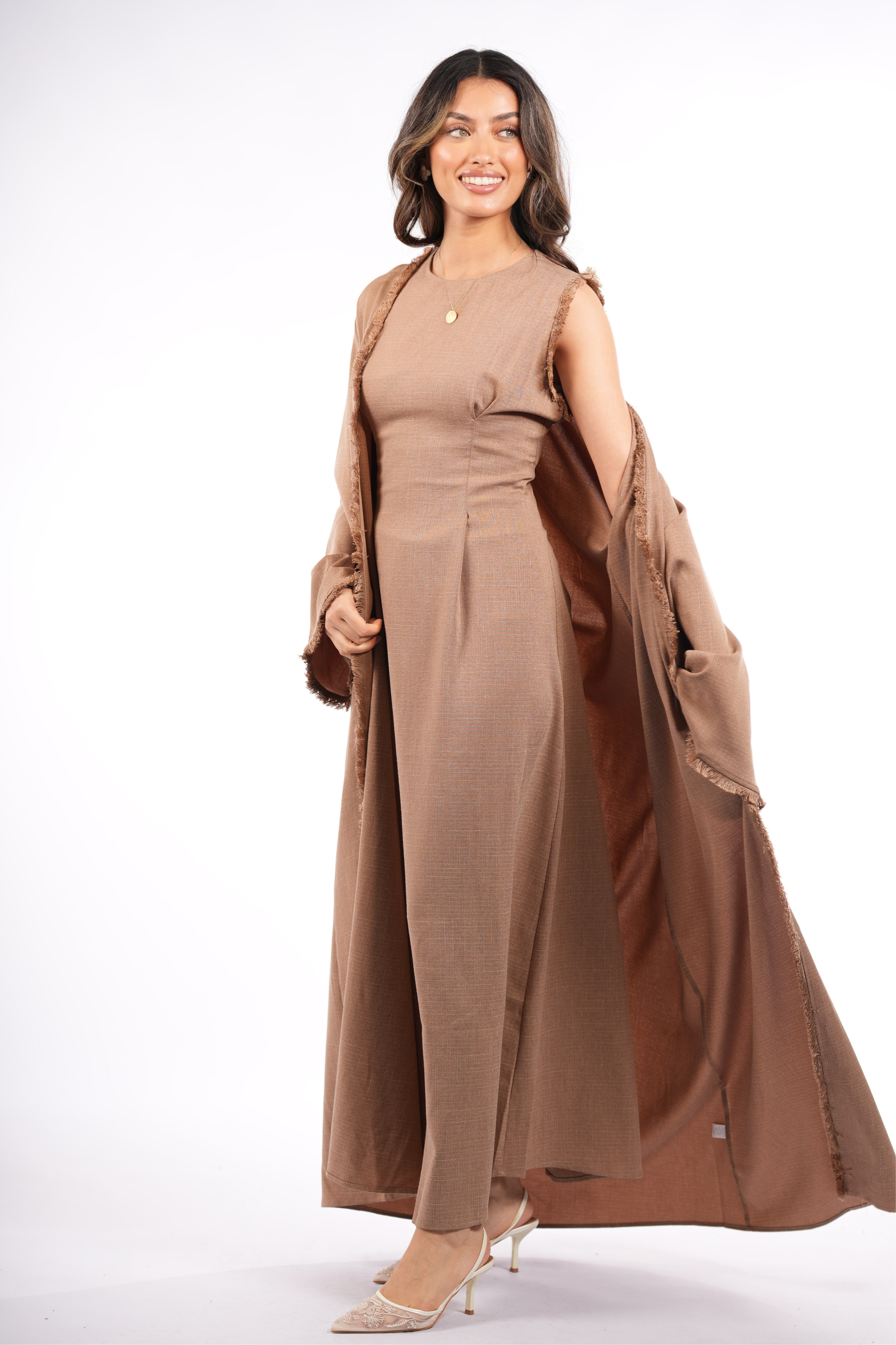 vienna corset & kimono - brown mousse - Losyana.Shop