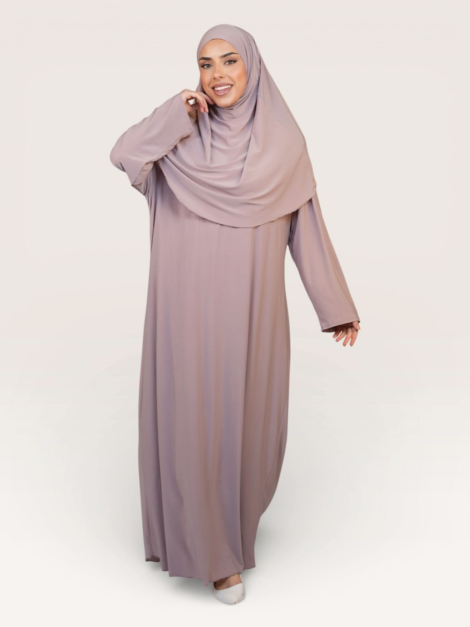 prayer dress premium jersey - almond - Losyana.Shop