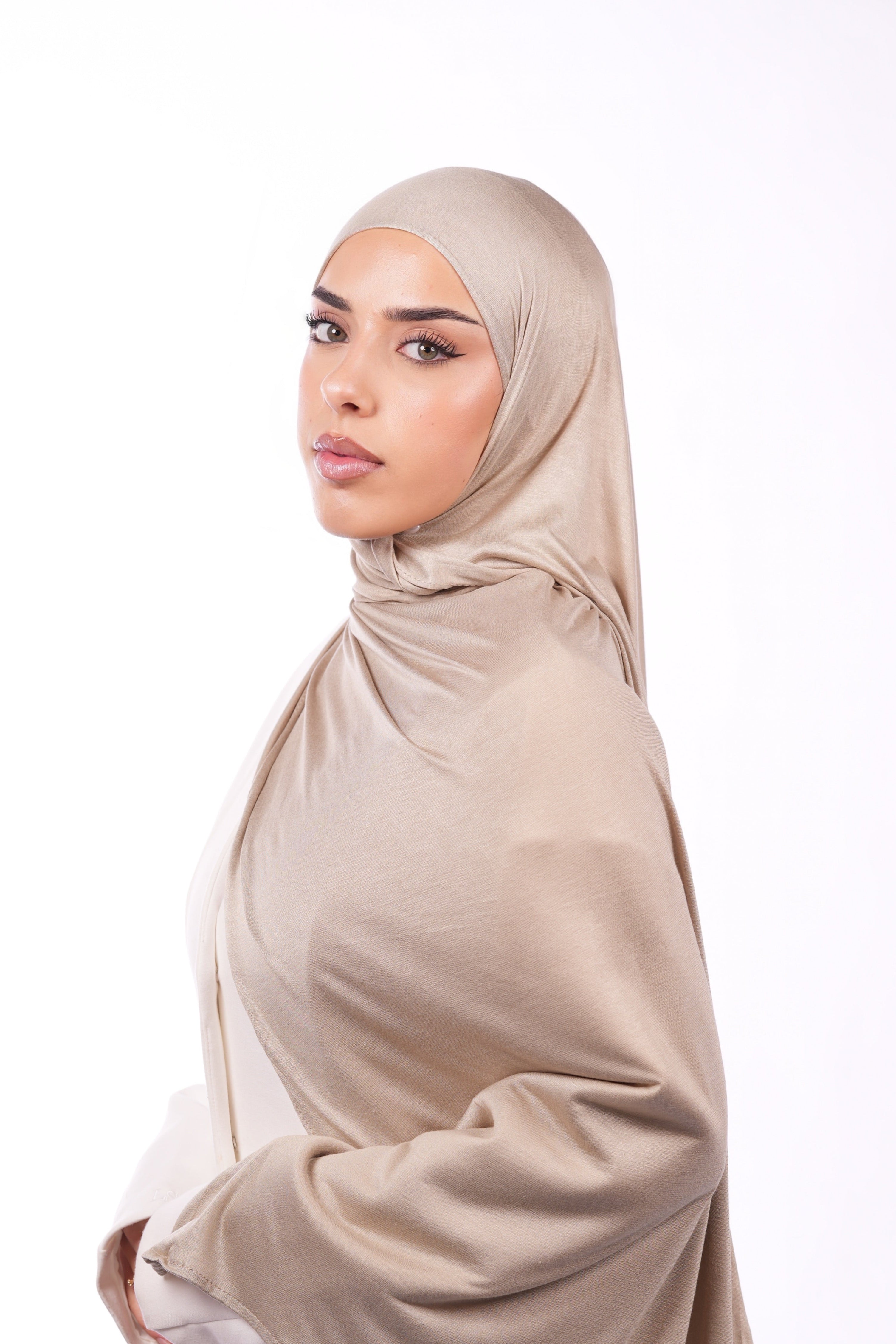 Bamboo jersey - costa cream