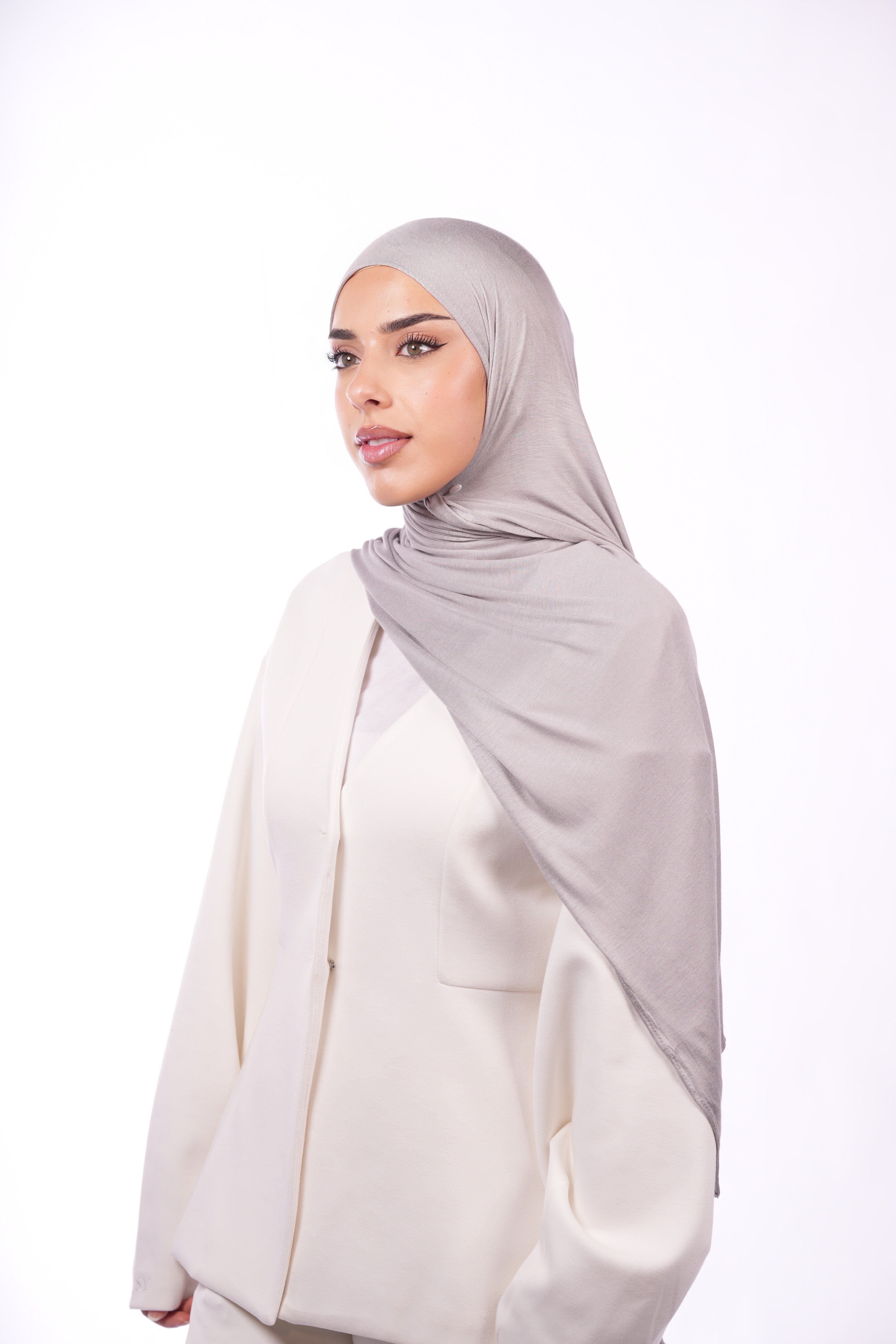 Bamboo Jersey - nude grey