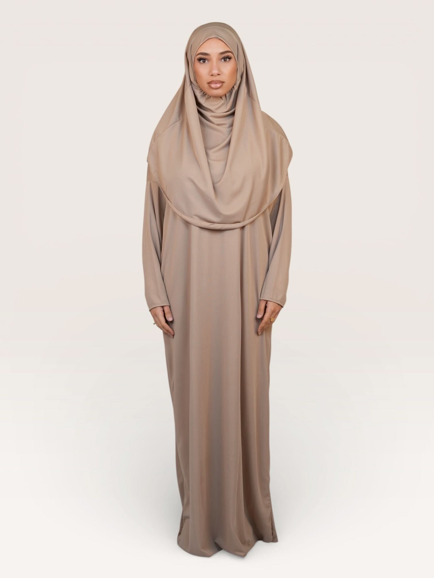 prayer dress medina - beige - Losyana.Shop