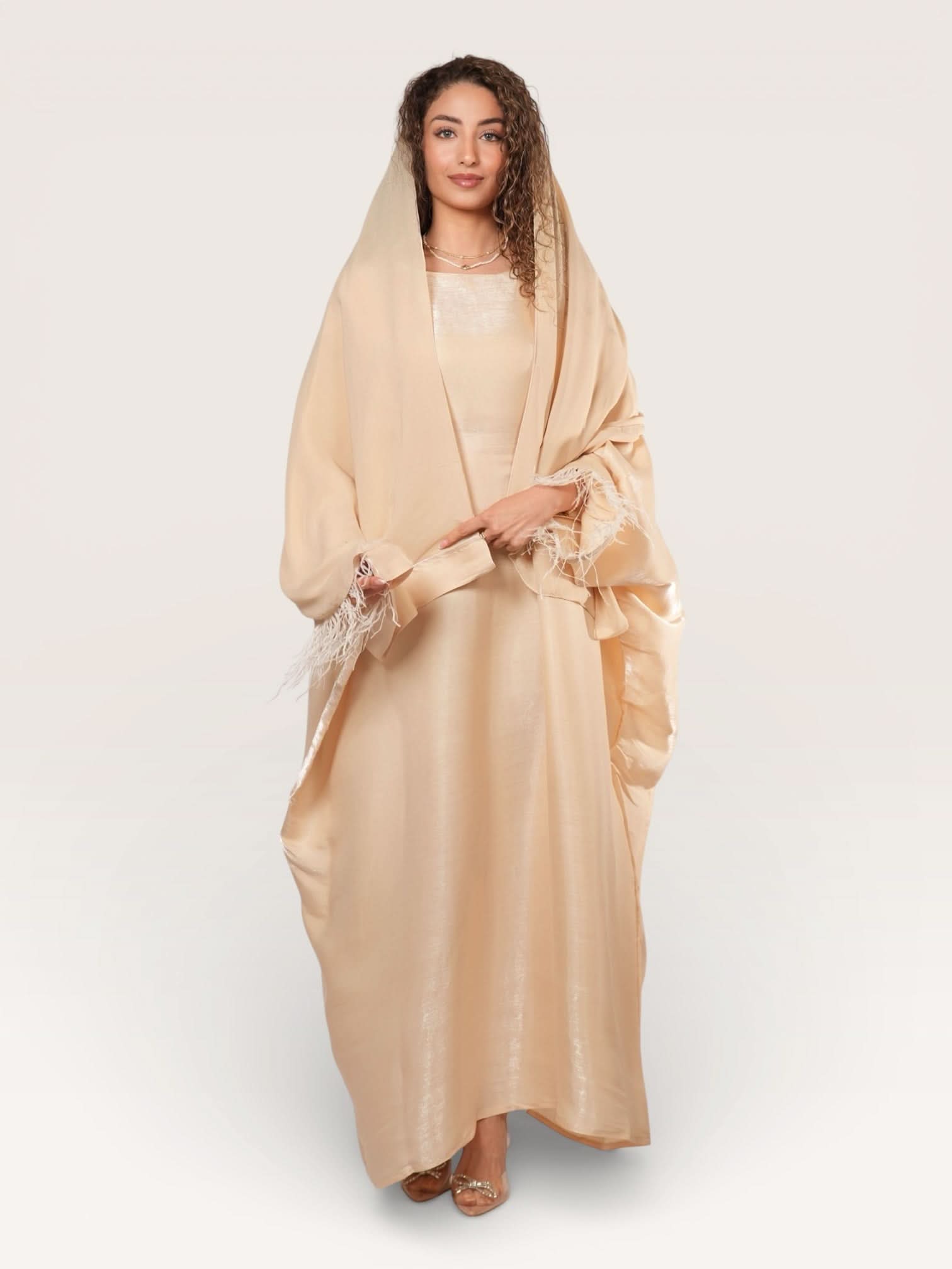 Farasha abaya - beige - Losyana.Shop