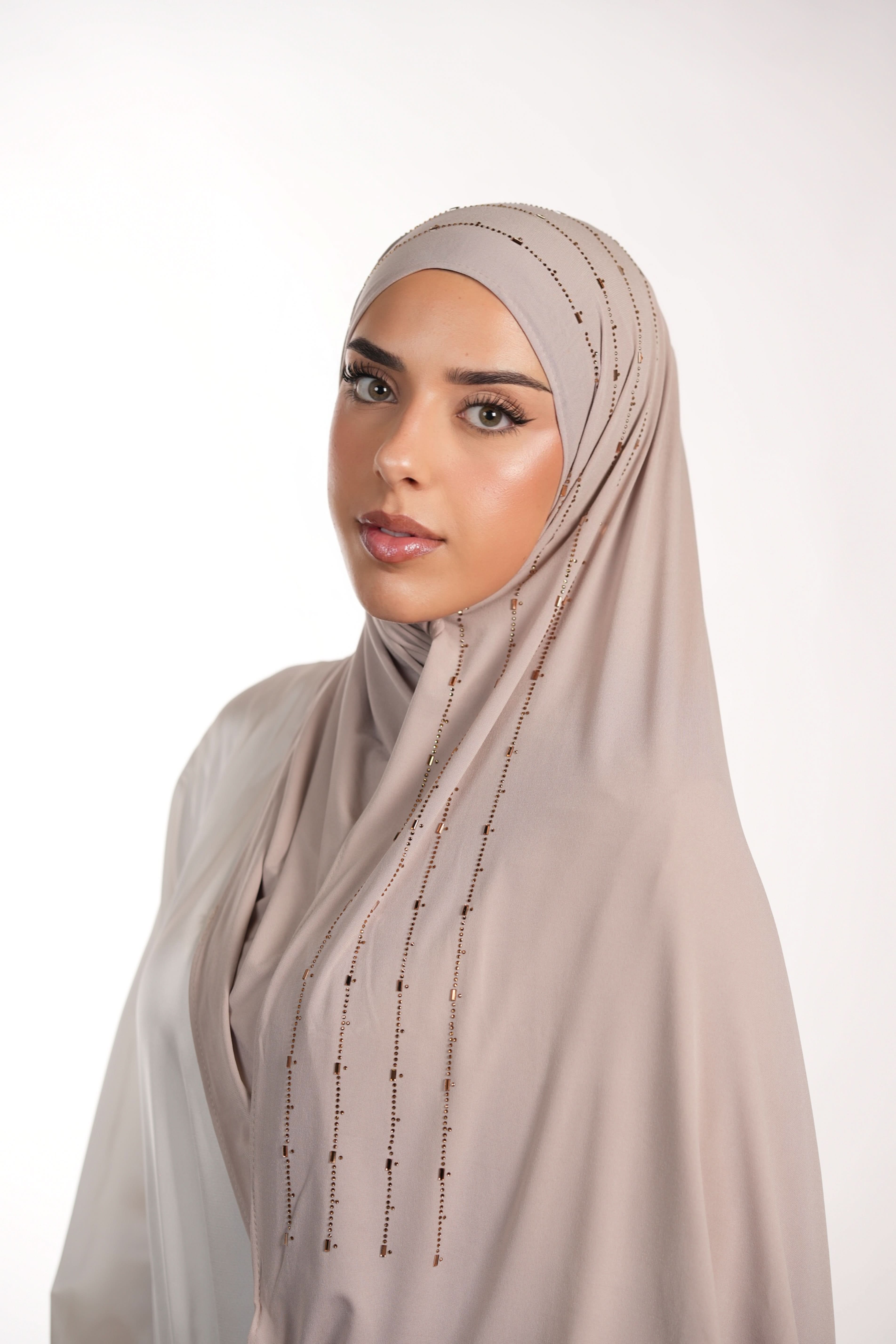 Premium Jersey Strass - ashy beige - Losyana.Shop