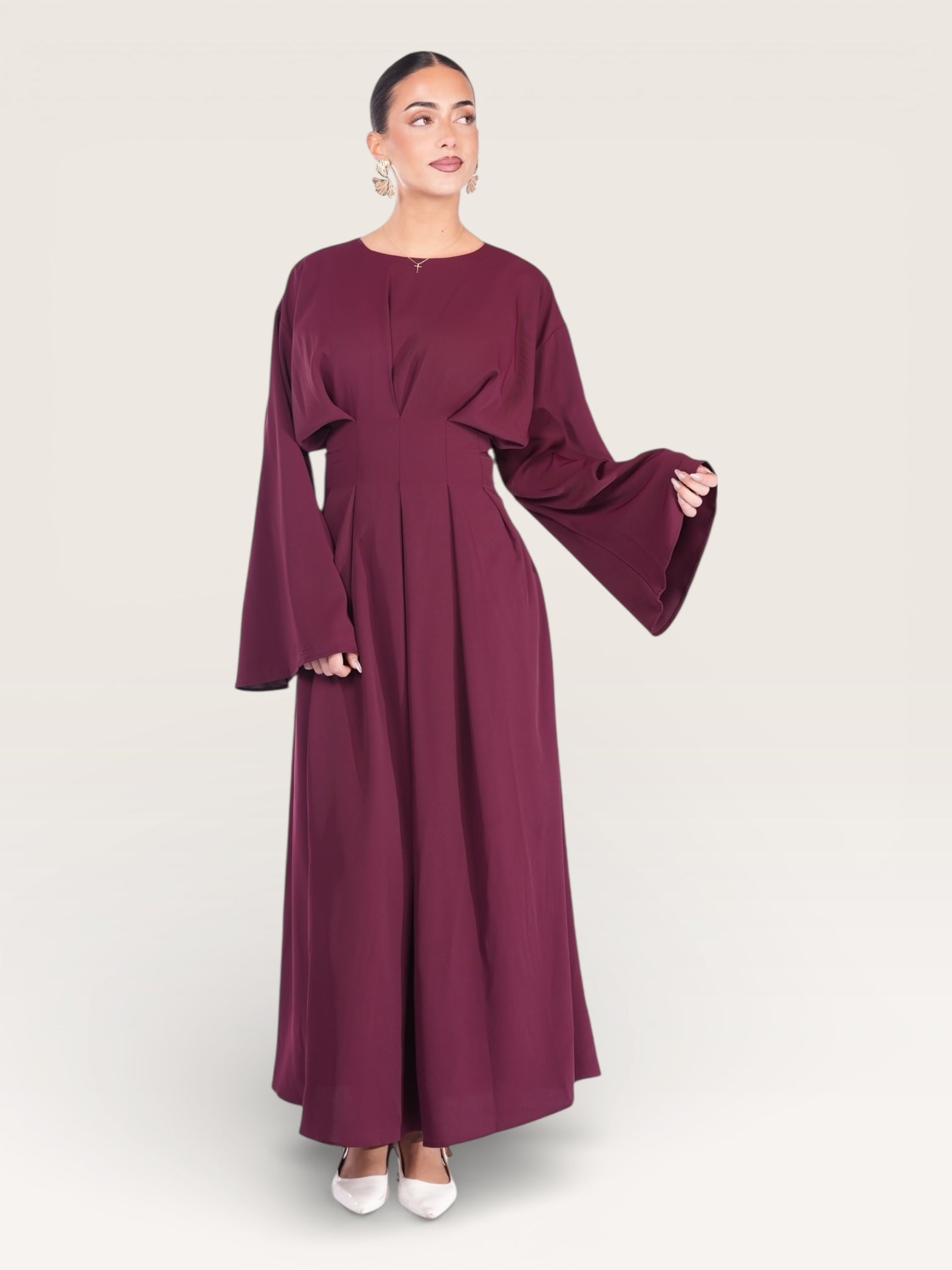 the corset dress - bordeaux