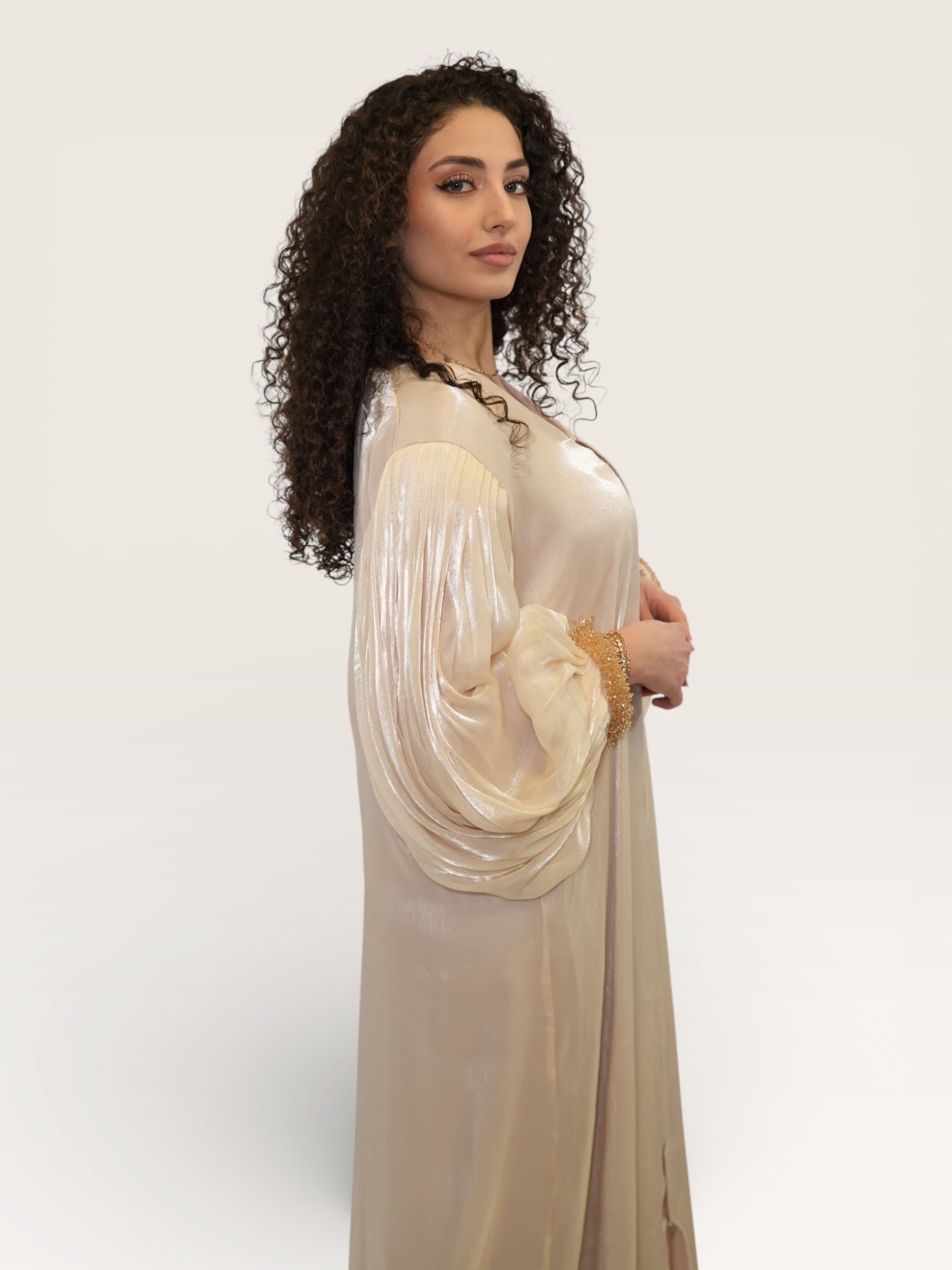 Glamor Abaya - beige