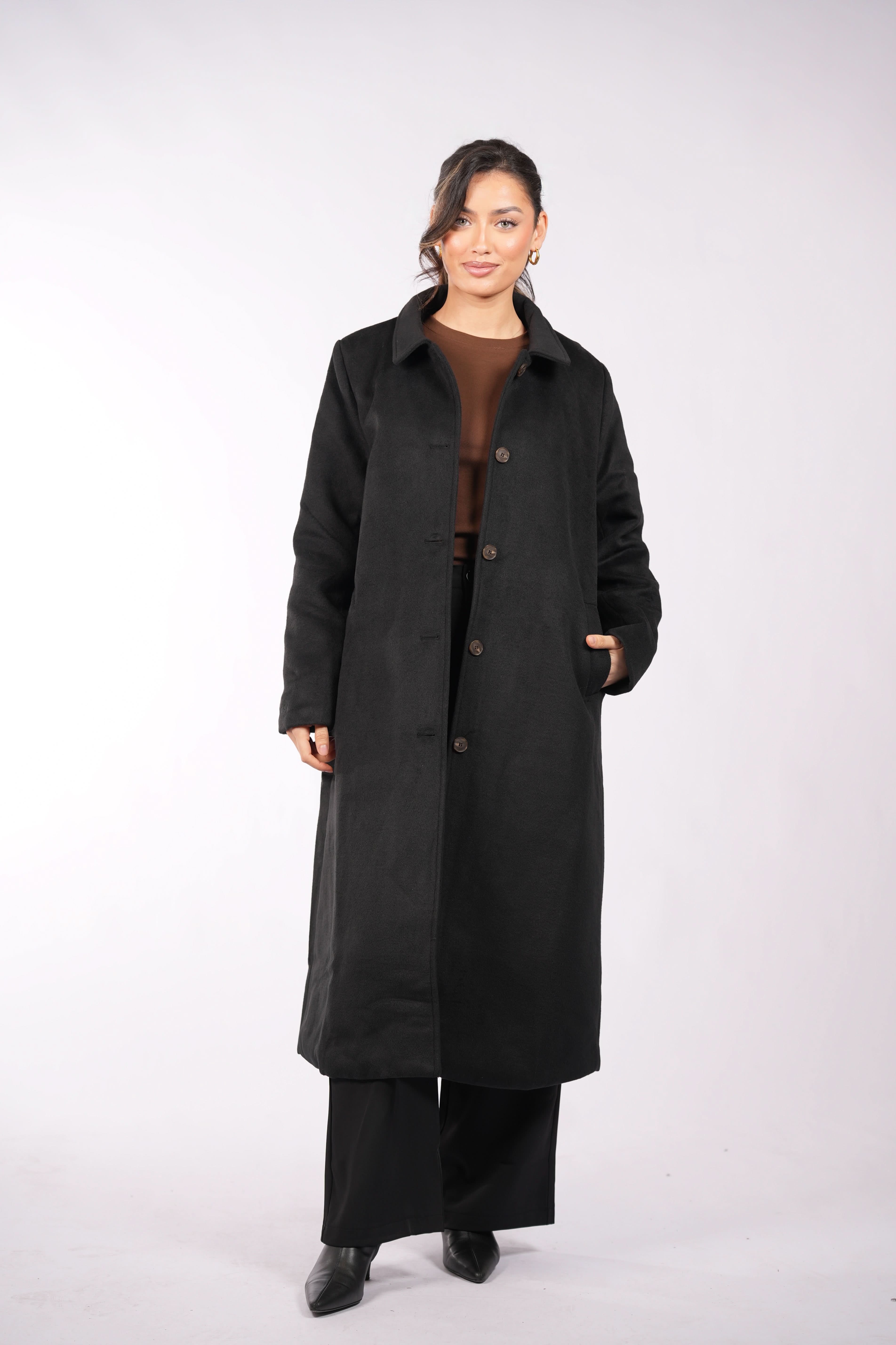the vienna coat - black