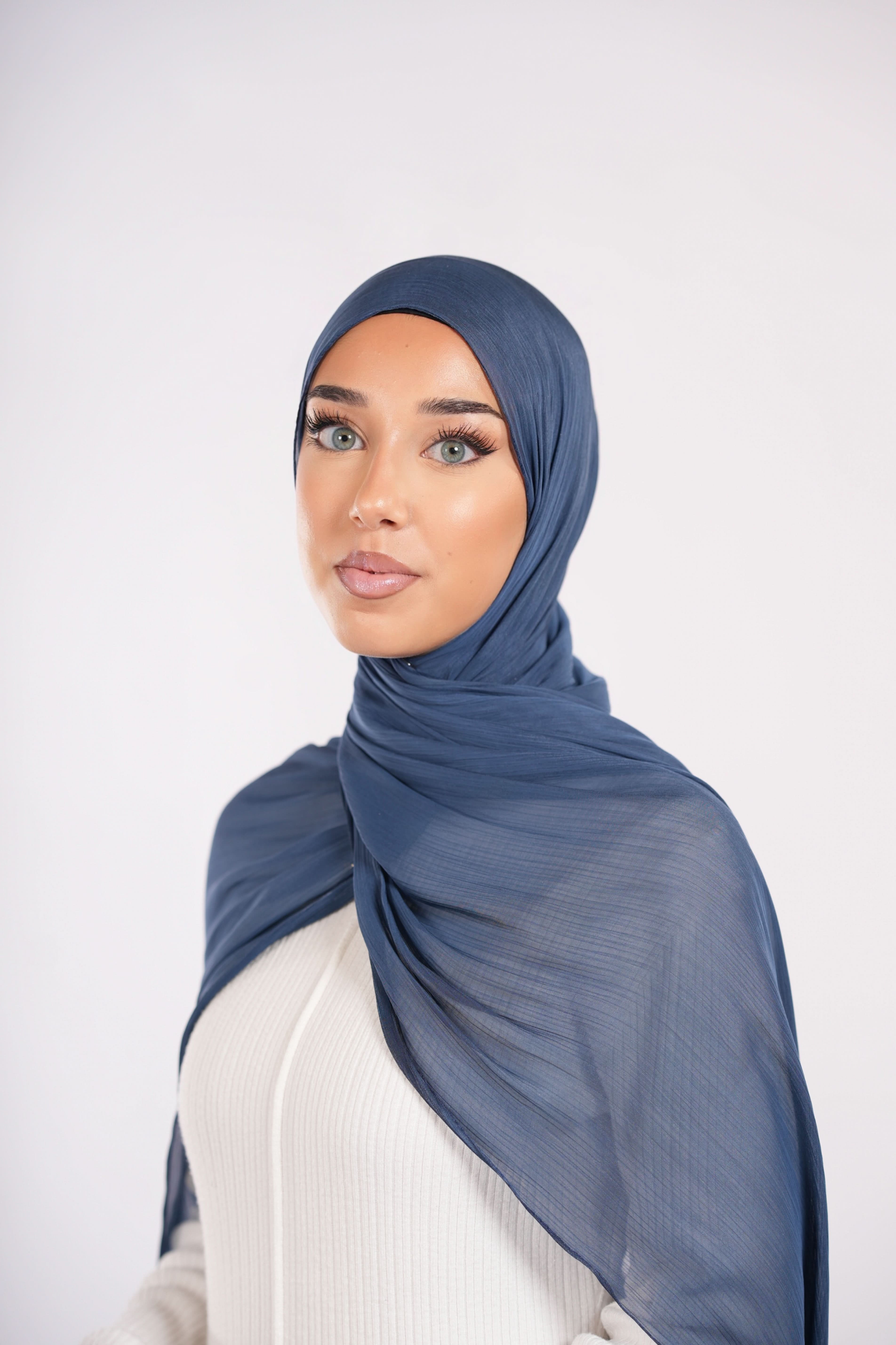 Organza Hijab - Blue - Losyana.Shop