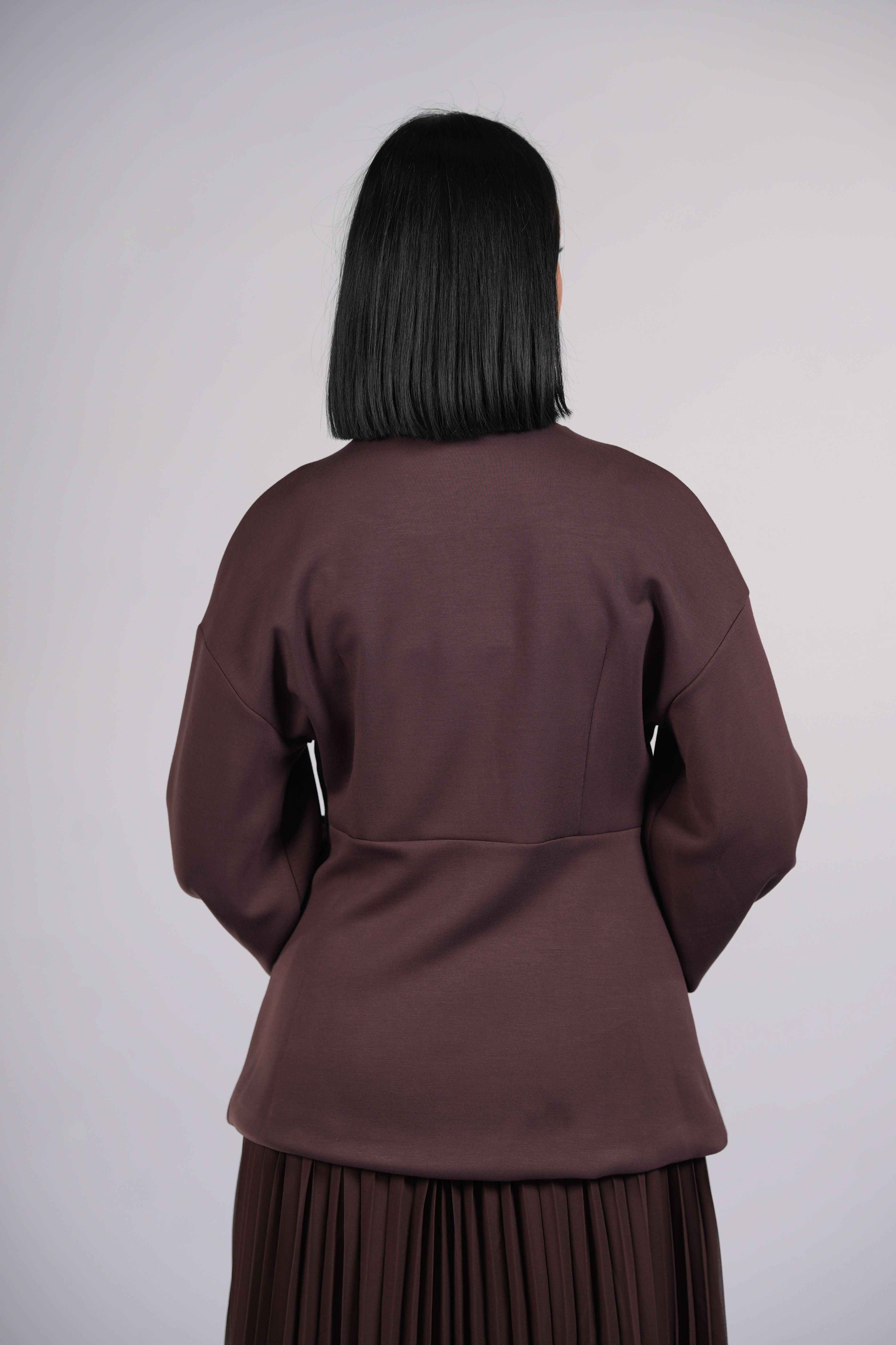 opera blazer - espresso - Losyana.Shop