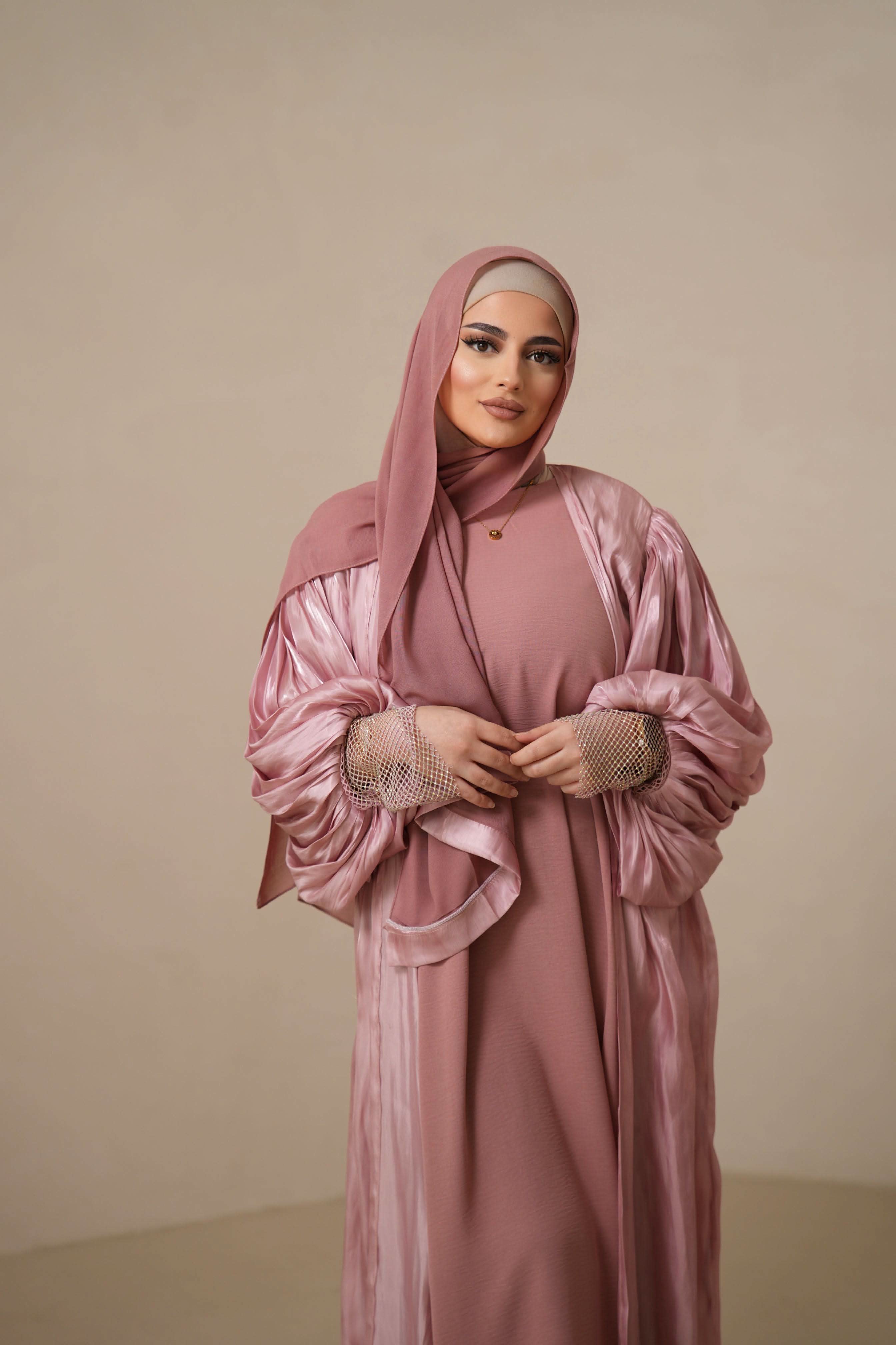 Dubai Abaya - Pink - Losyana.Shop