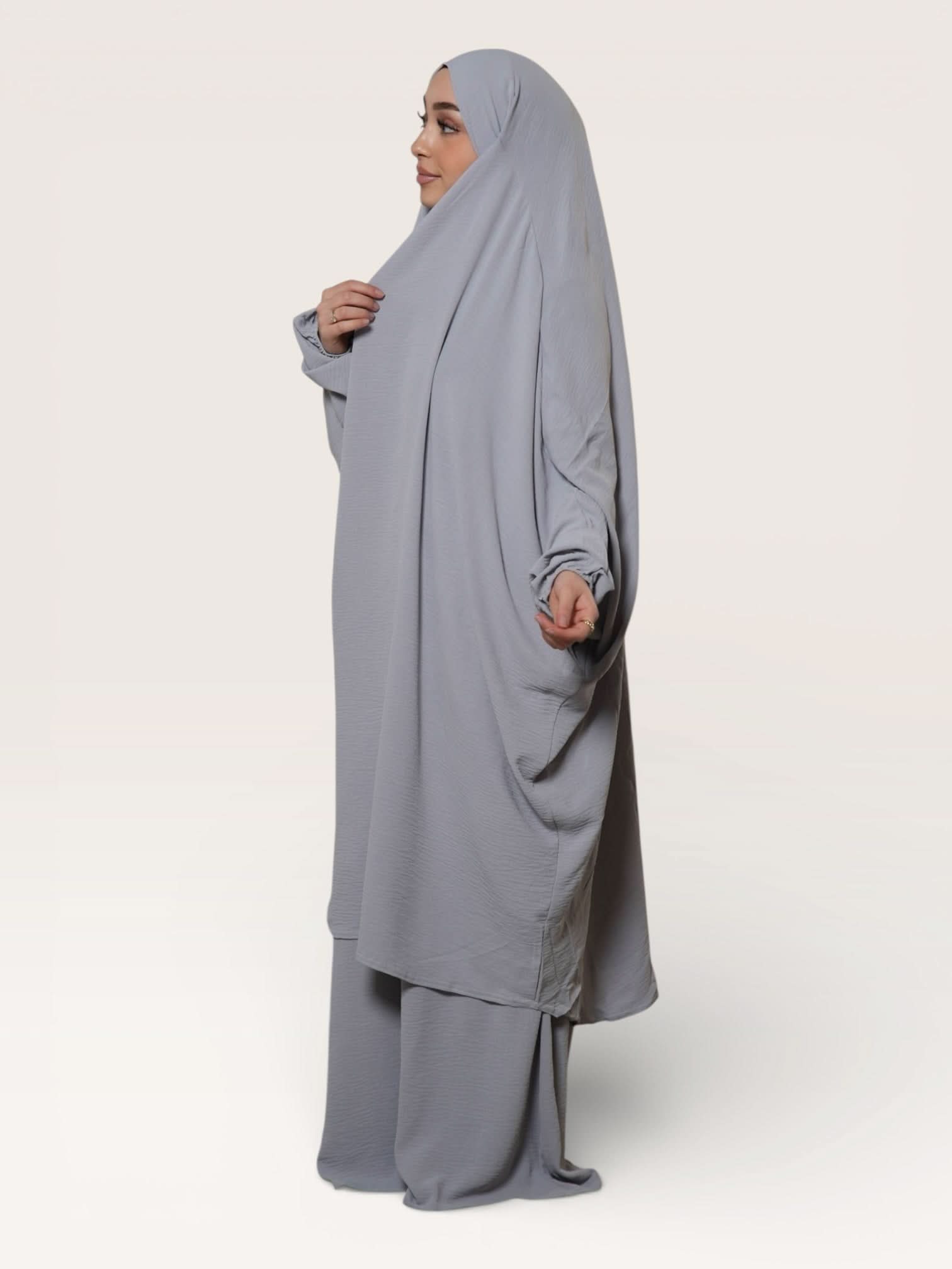 Jazz Jilbab - light grey - Losyana.Shop