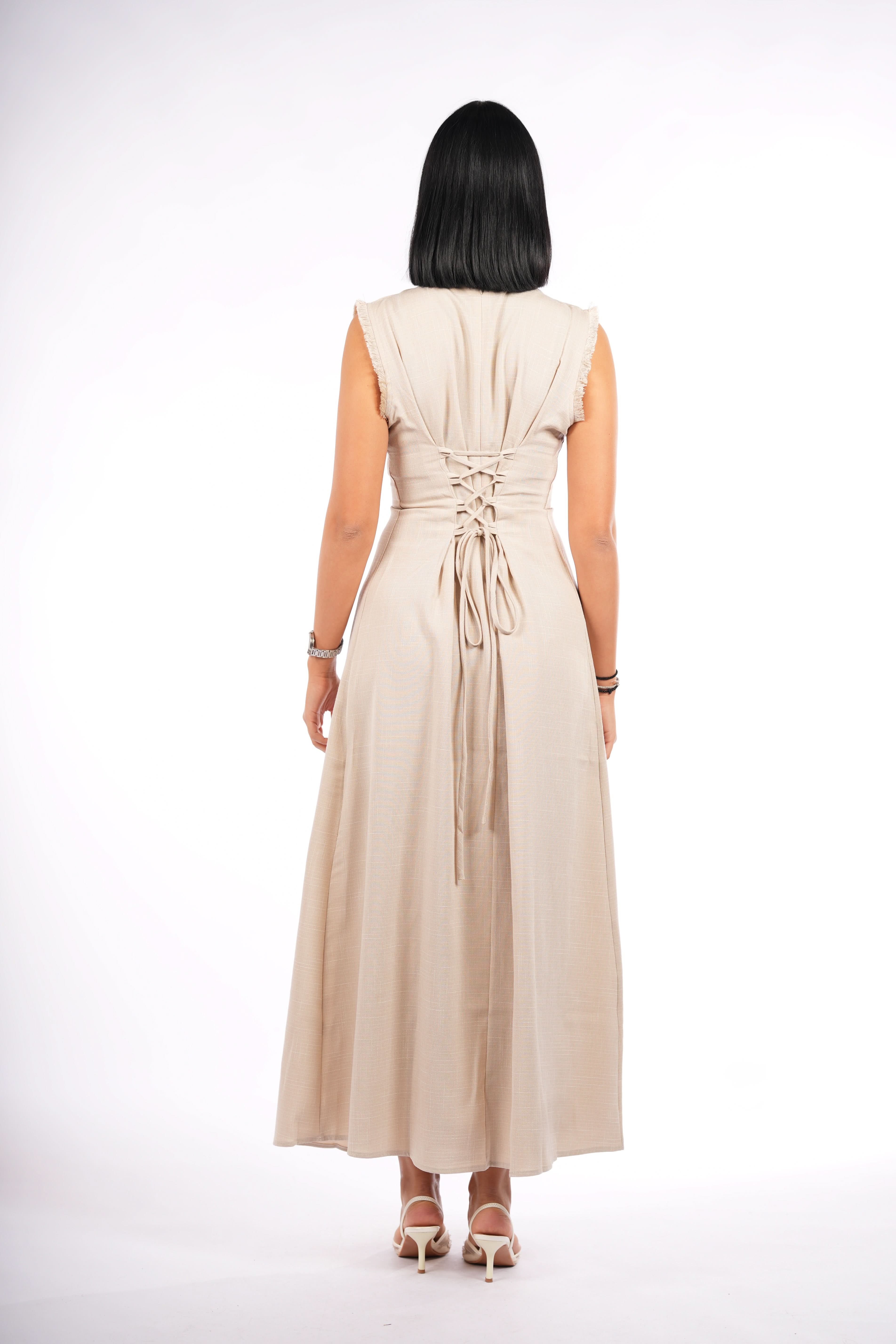 vienna corset & kimono - beige - Losyana.Shop