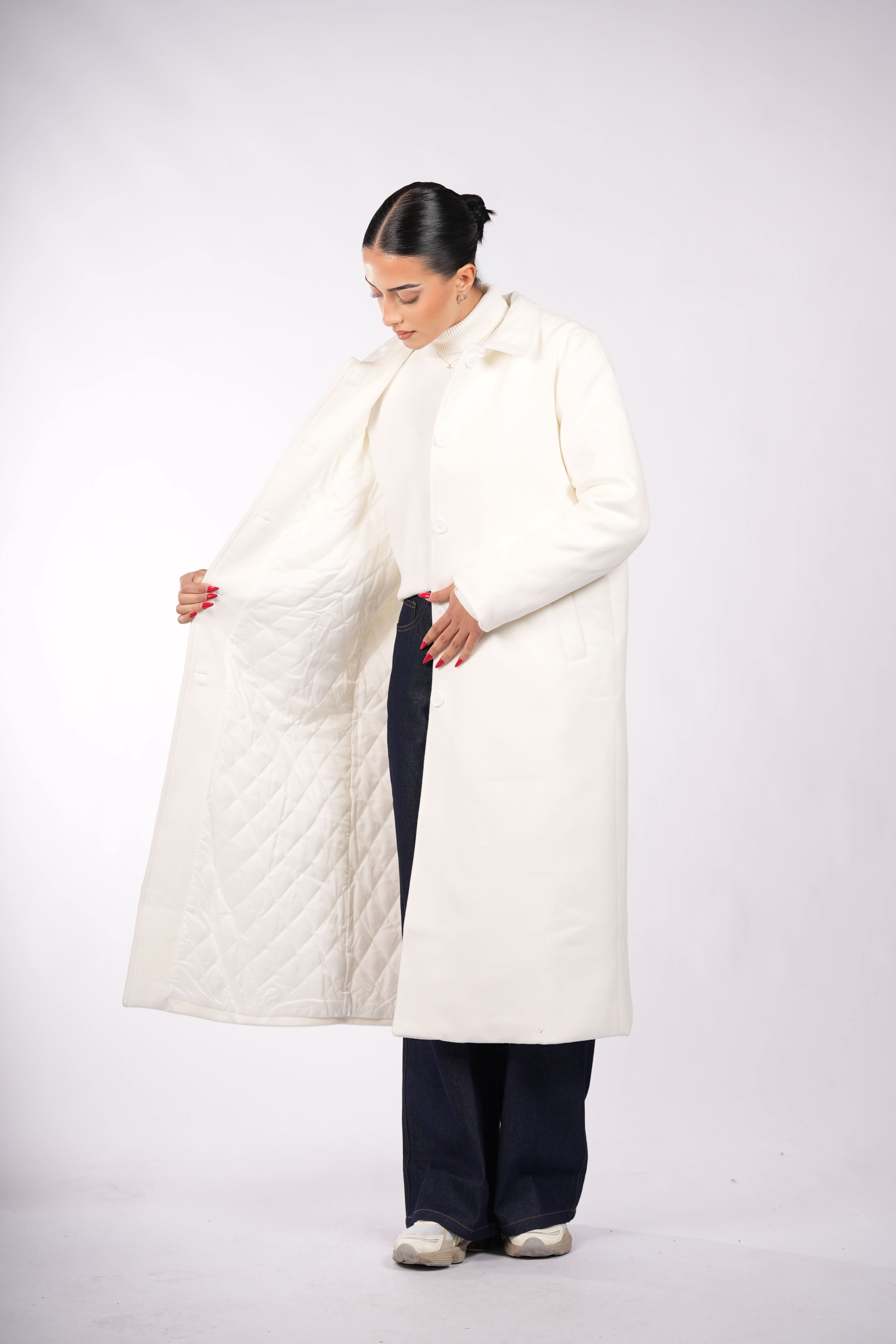 the vienna coat - white