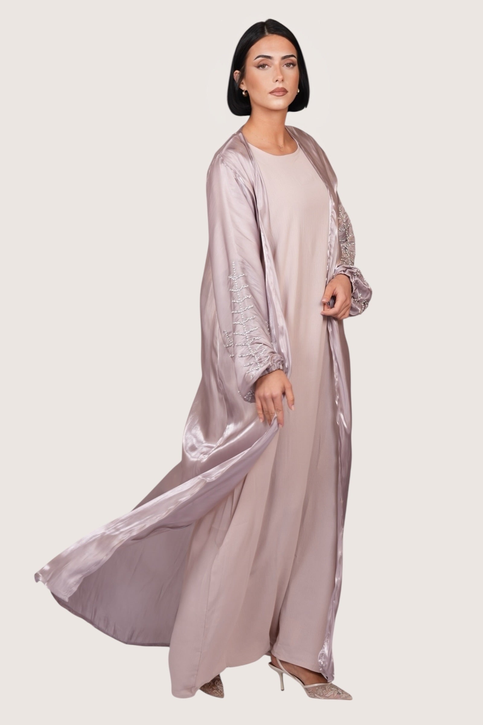 Pearl Abaya - rose