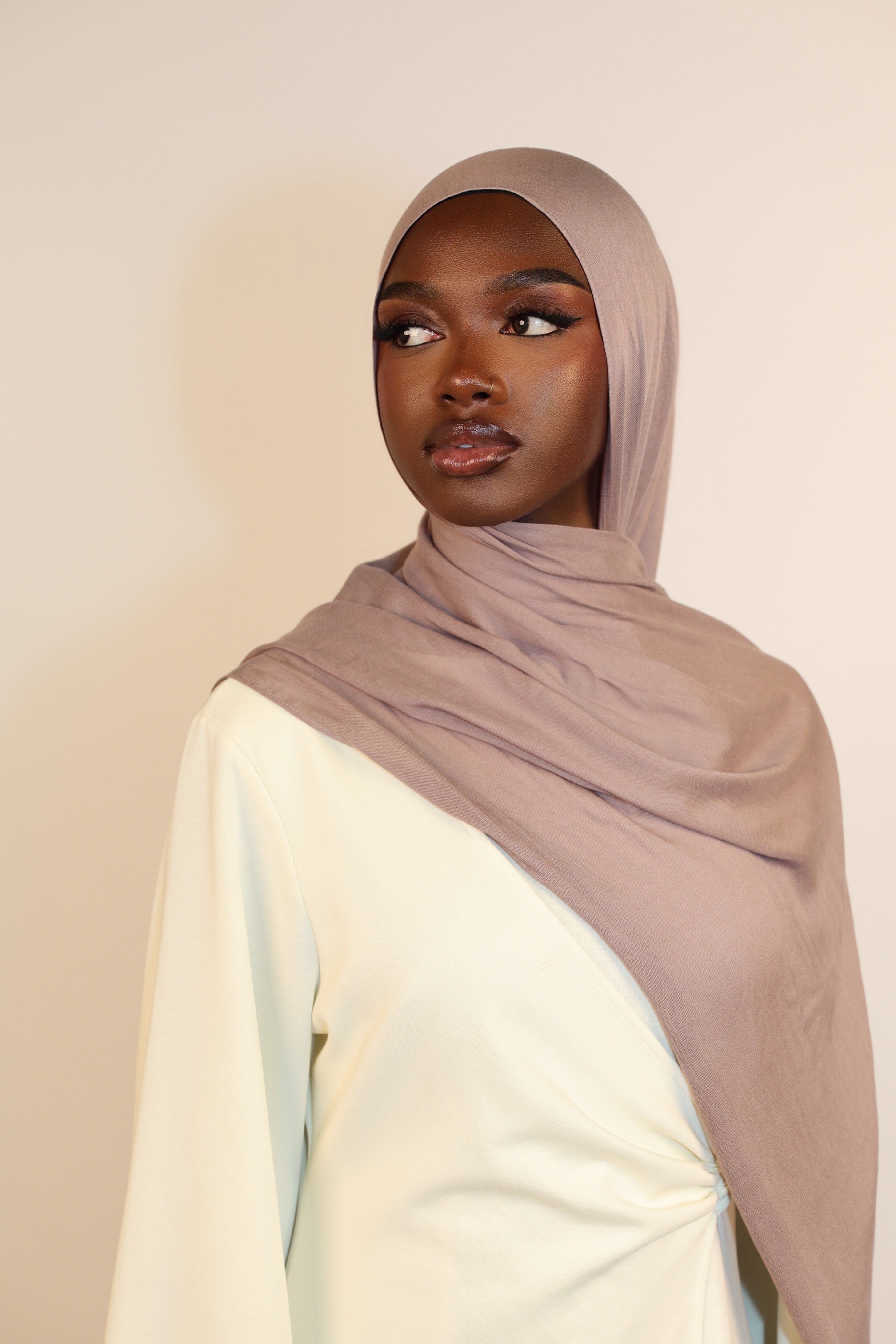 Lightweight Modal Hijab - Taupe Gray