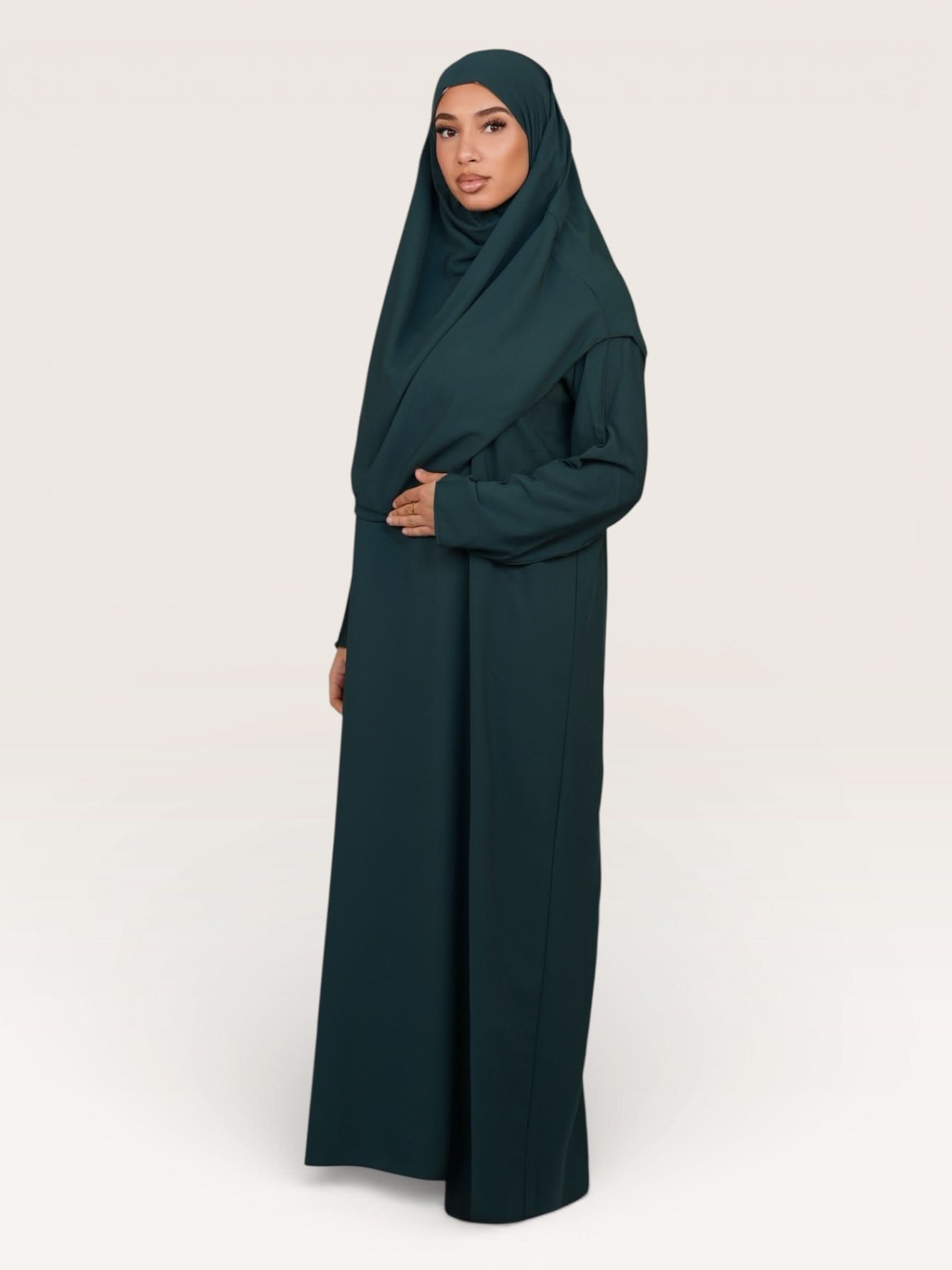 prayer dress medina - royal green - Losyana.Shop
