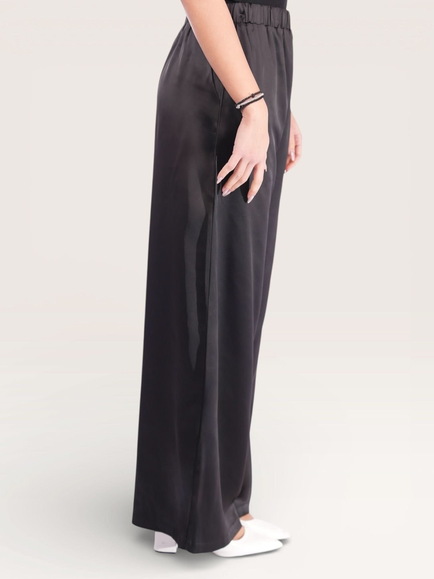 silk muse pants - black - Losyana.Shop