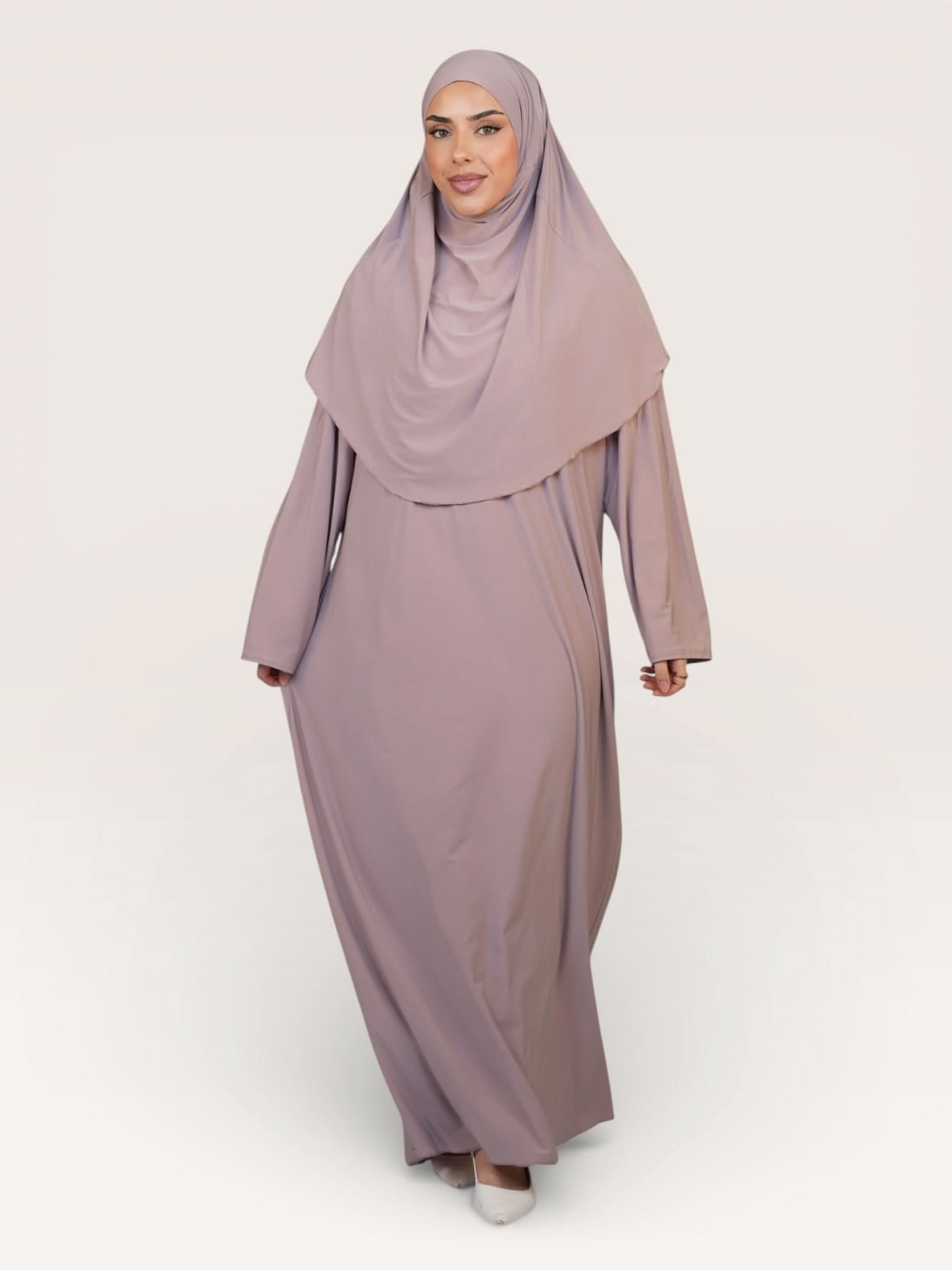 prayer dress premium jersey - almond - Losyana.Shop