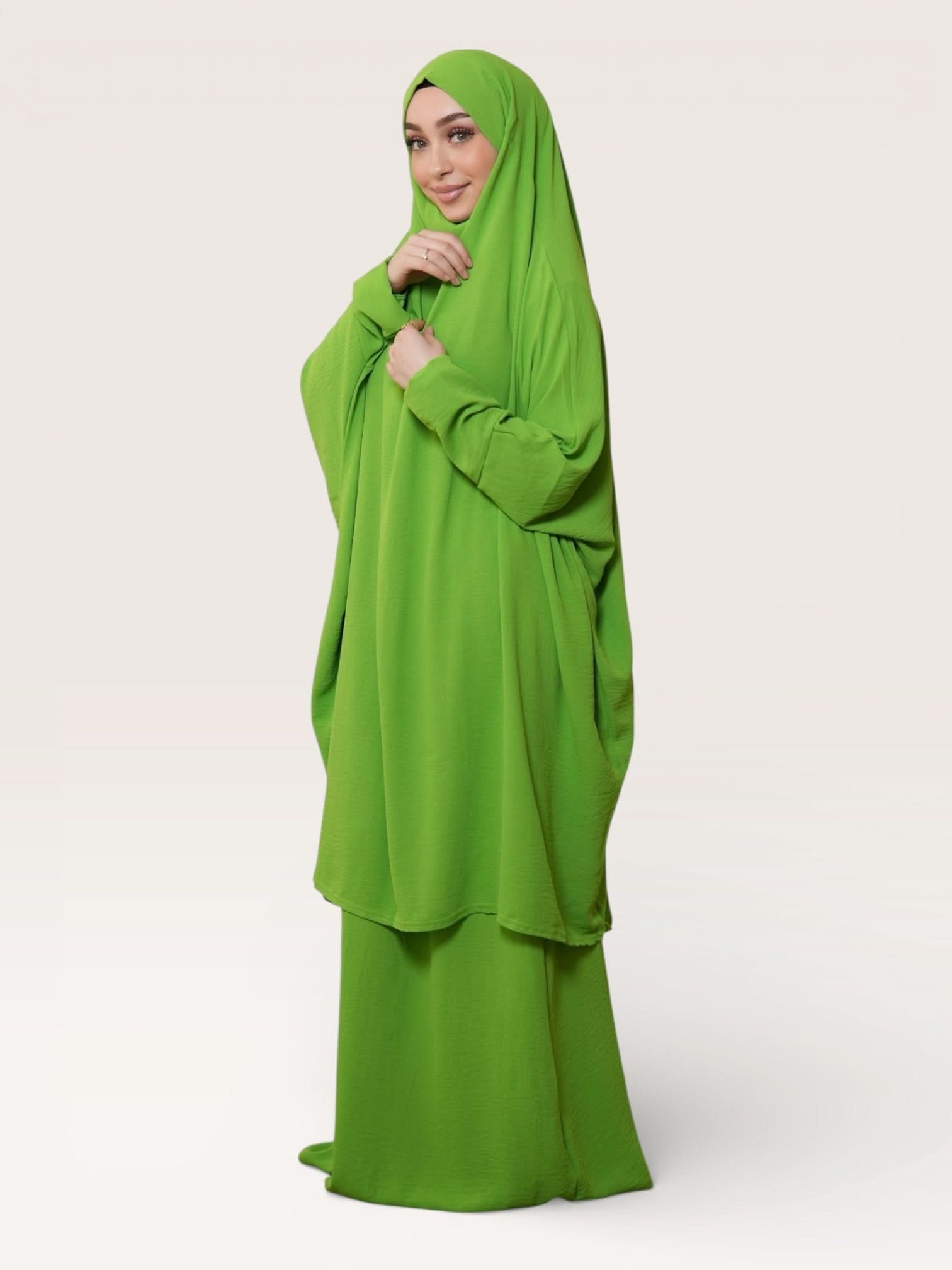jazz jilbab - green - Losyana.Shop