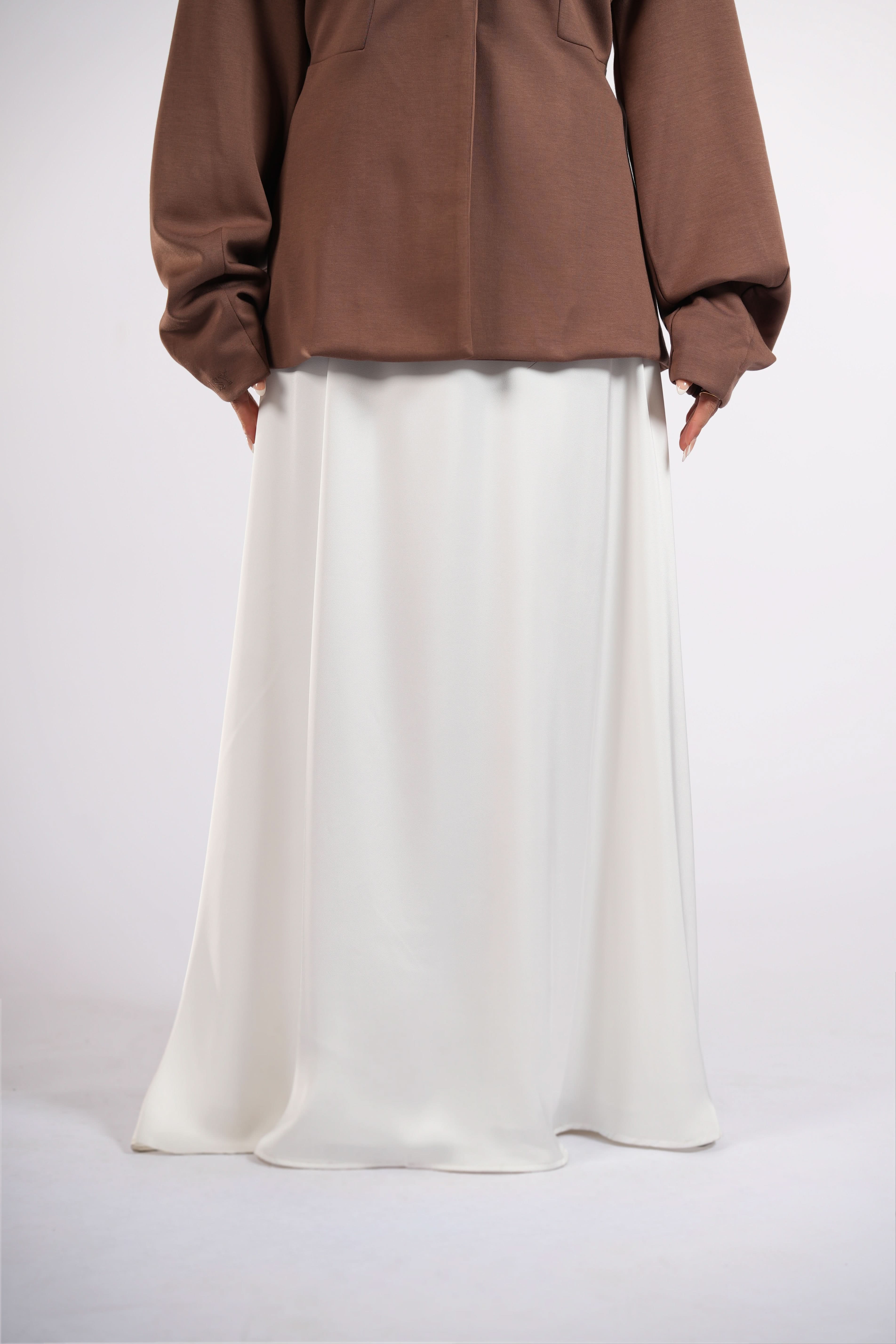 satin poésie - white - Losyana.Shop