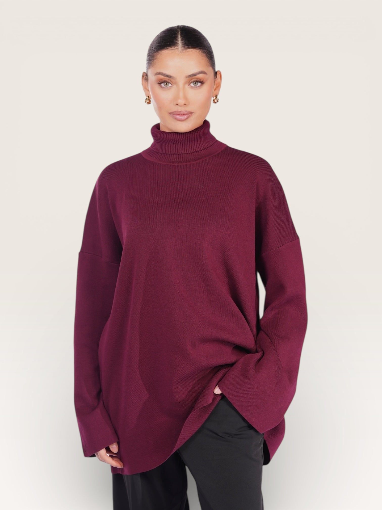 luxury knit - bordeaux