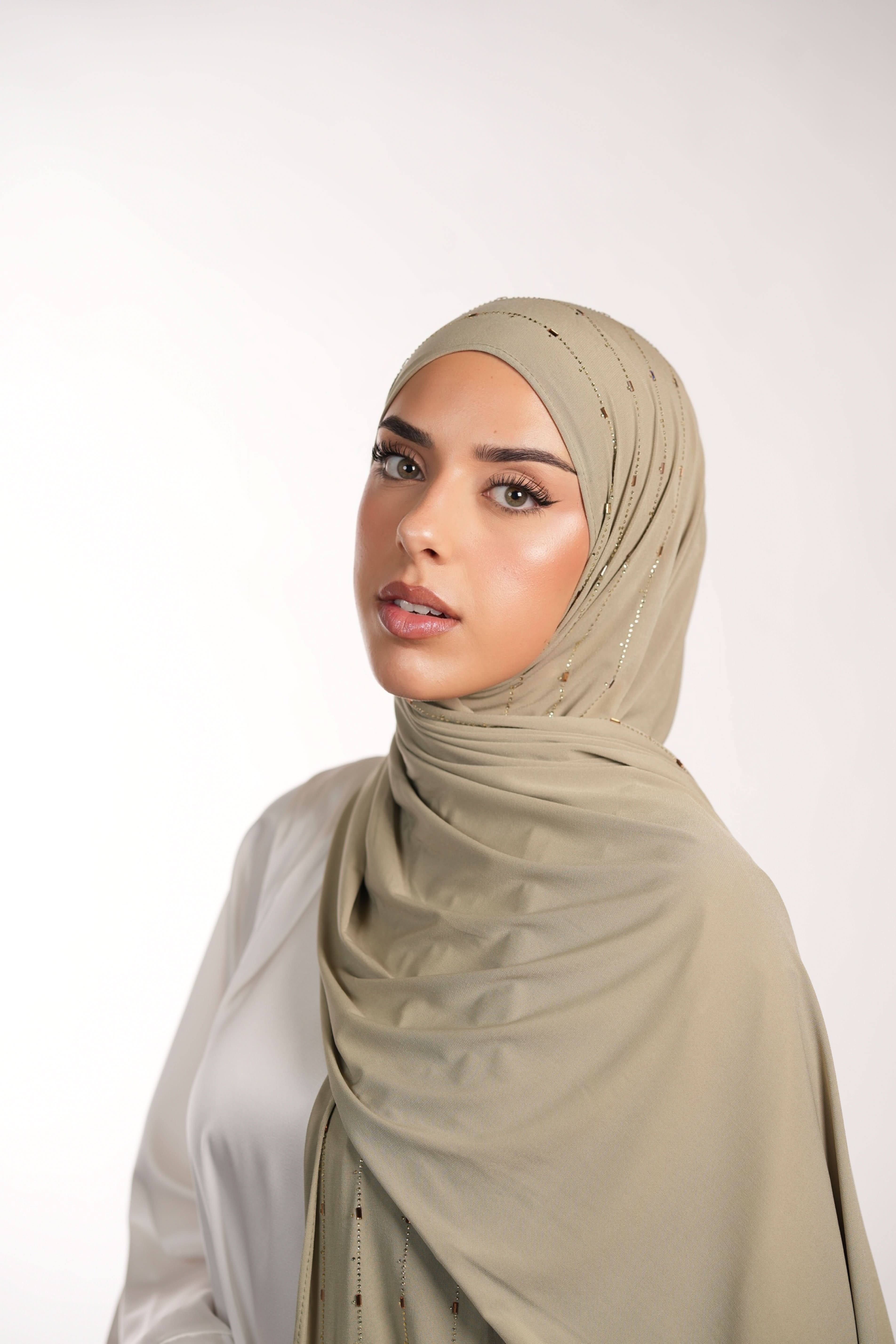 Premium Jersey Strass - pistachio - Losyana.Shop