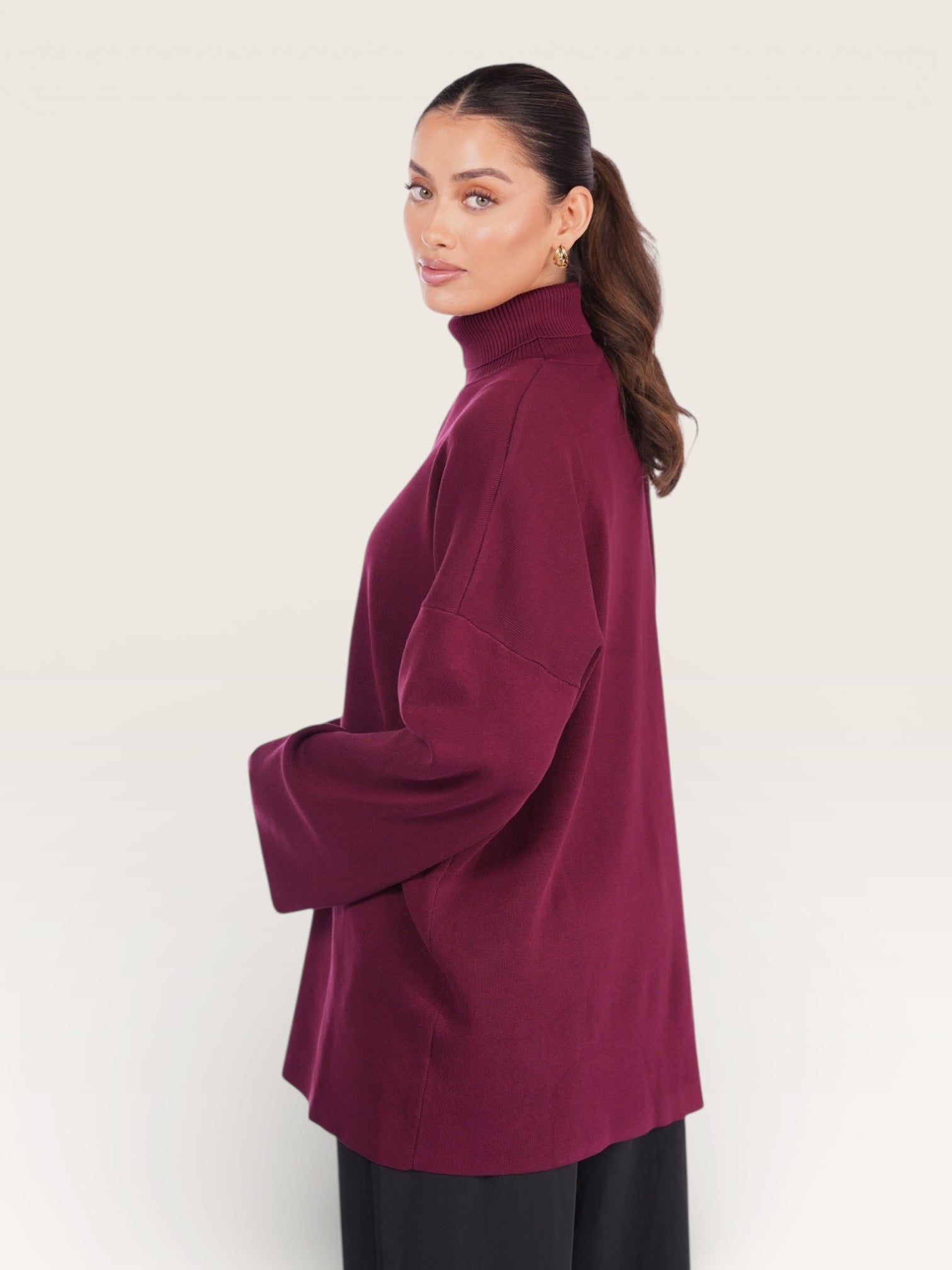 luxury knit - bordeaux