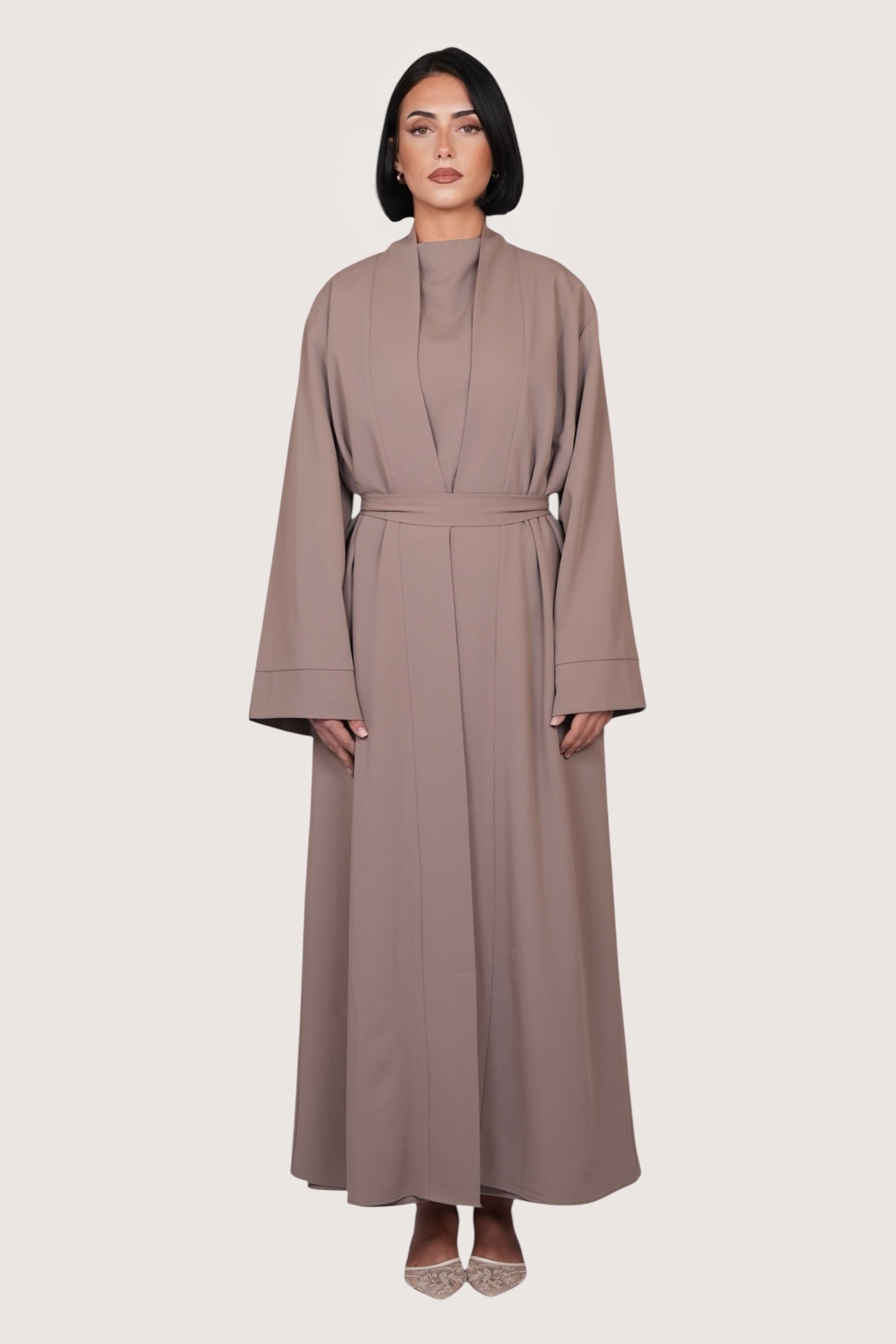 kimono abaya - stone