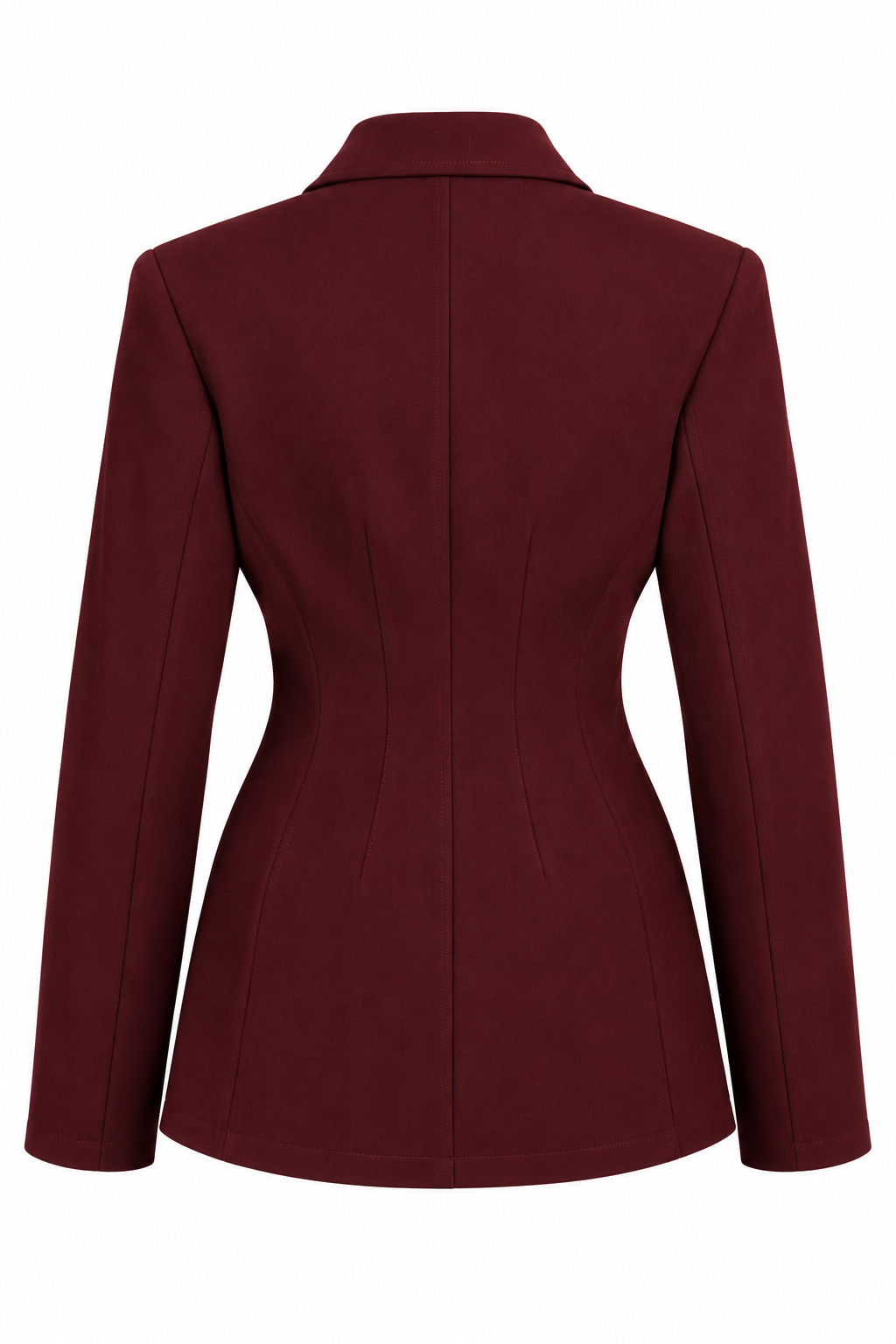 Taillierte Jacke - aubergine