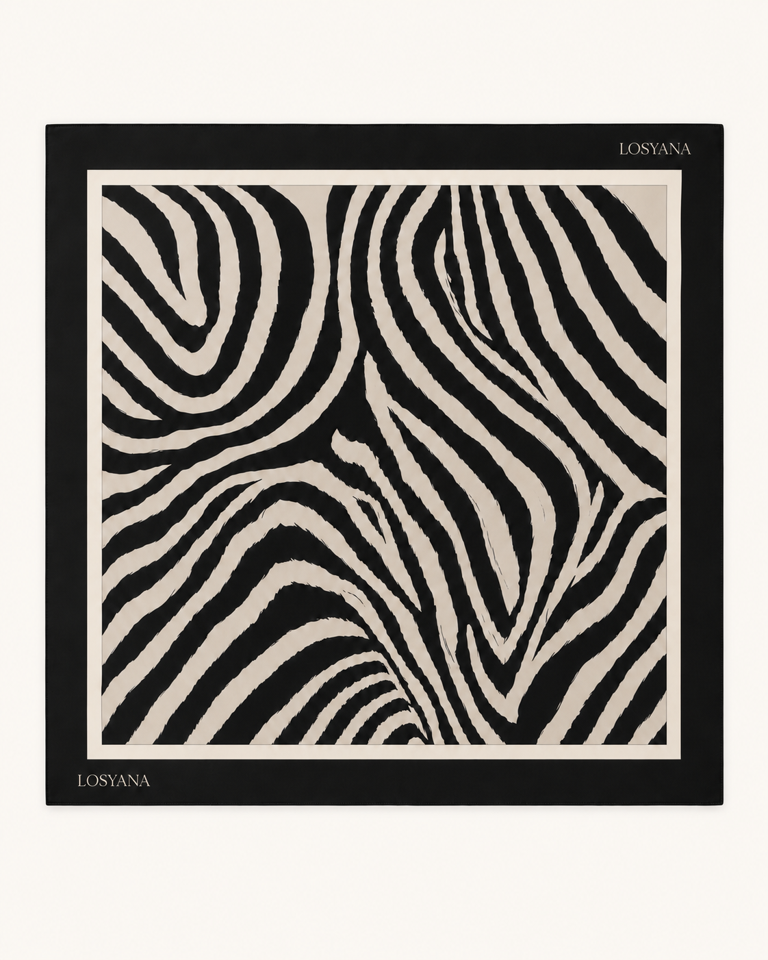 Satin Tuch - zebra