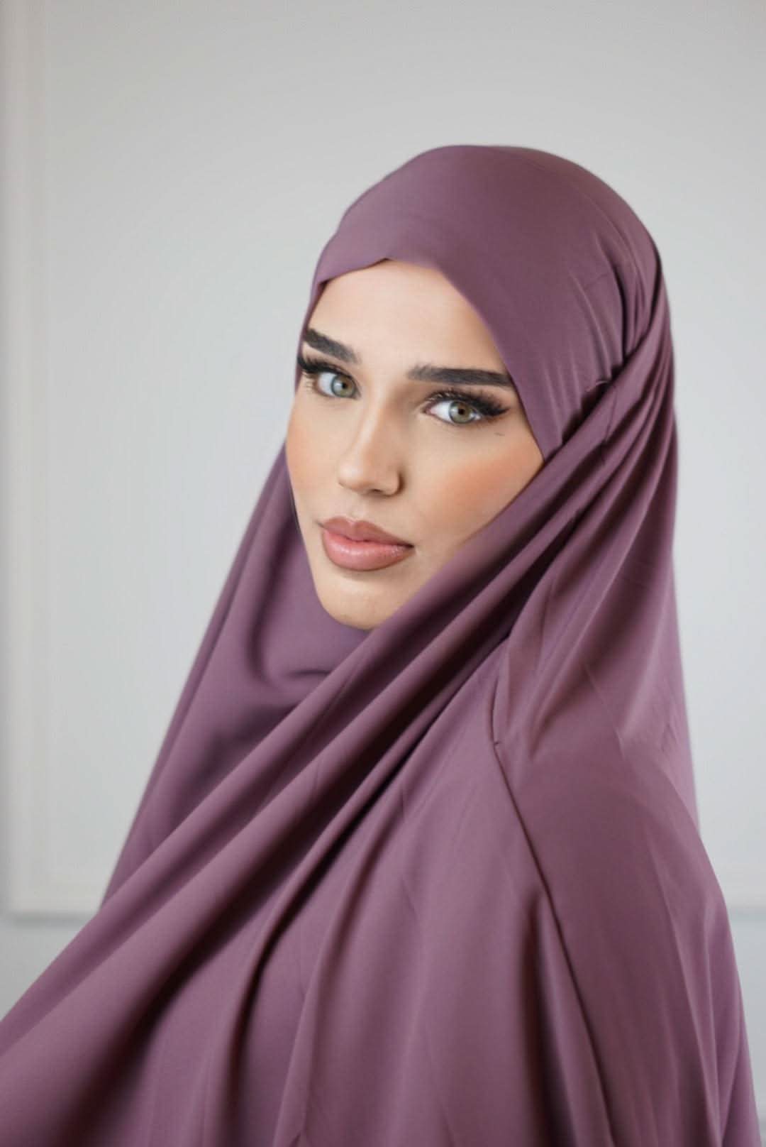 Khimar Medina Seide - Rose - Losyana.Shop